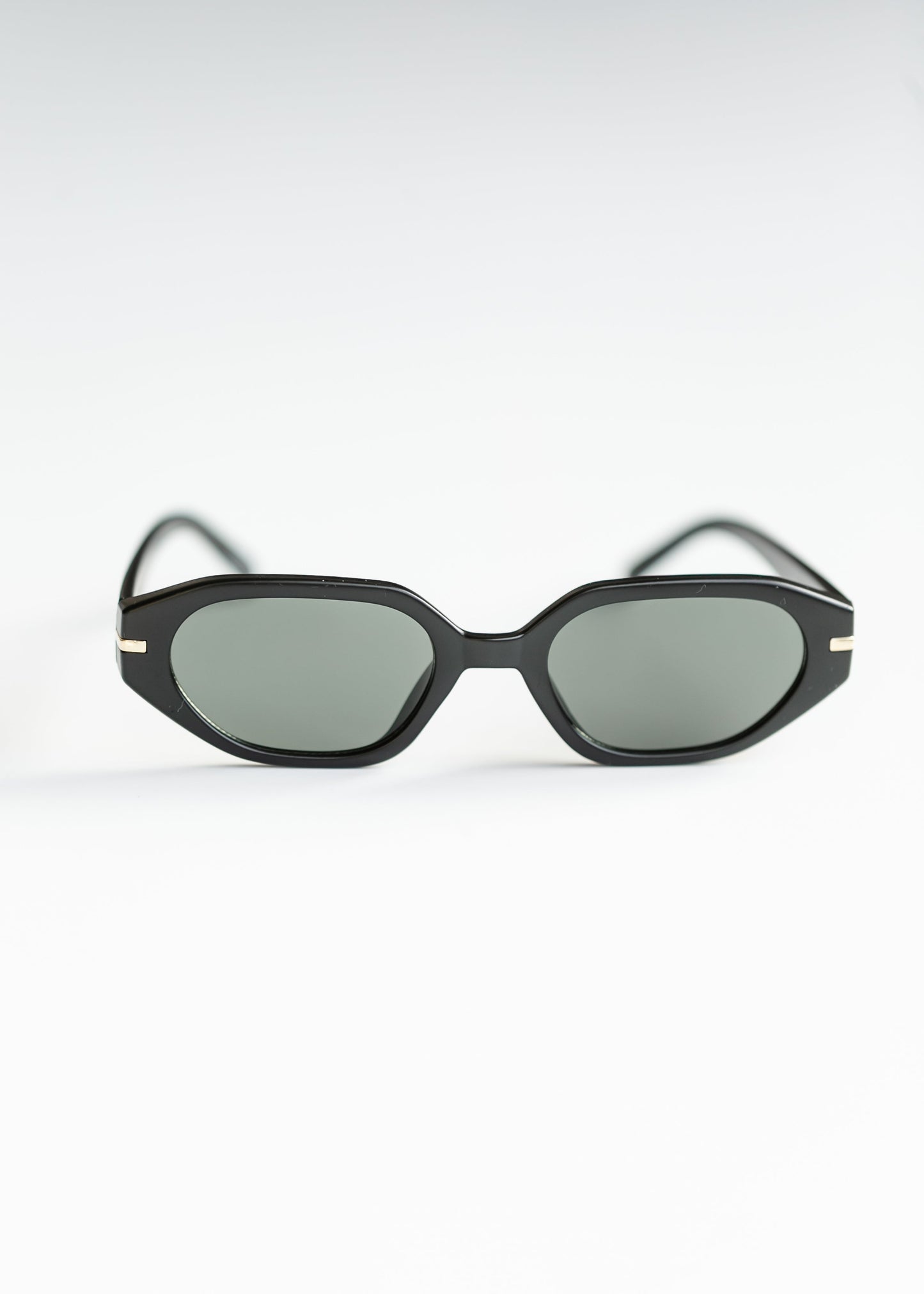 Oval Angled Acetate Sunglasses - FINAL SALE