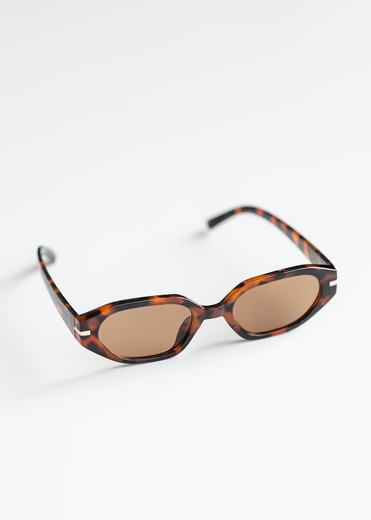 Oval Angled Acetate Sunglasses - FINAL SALE
