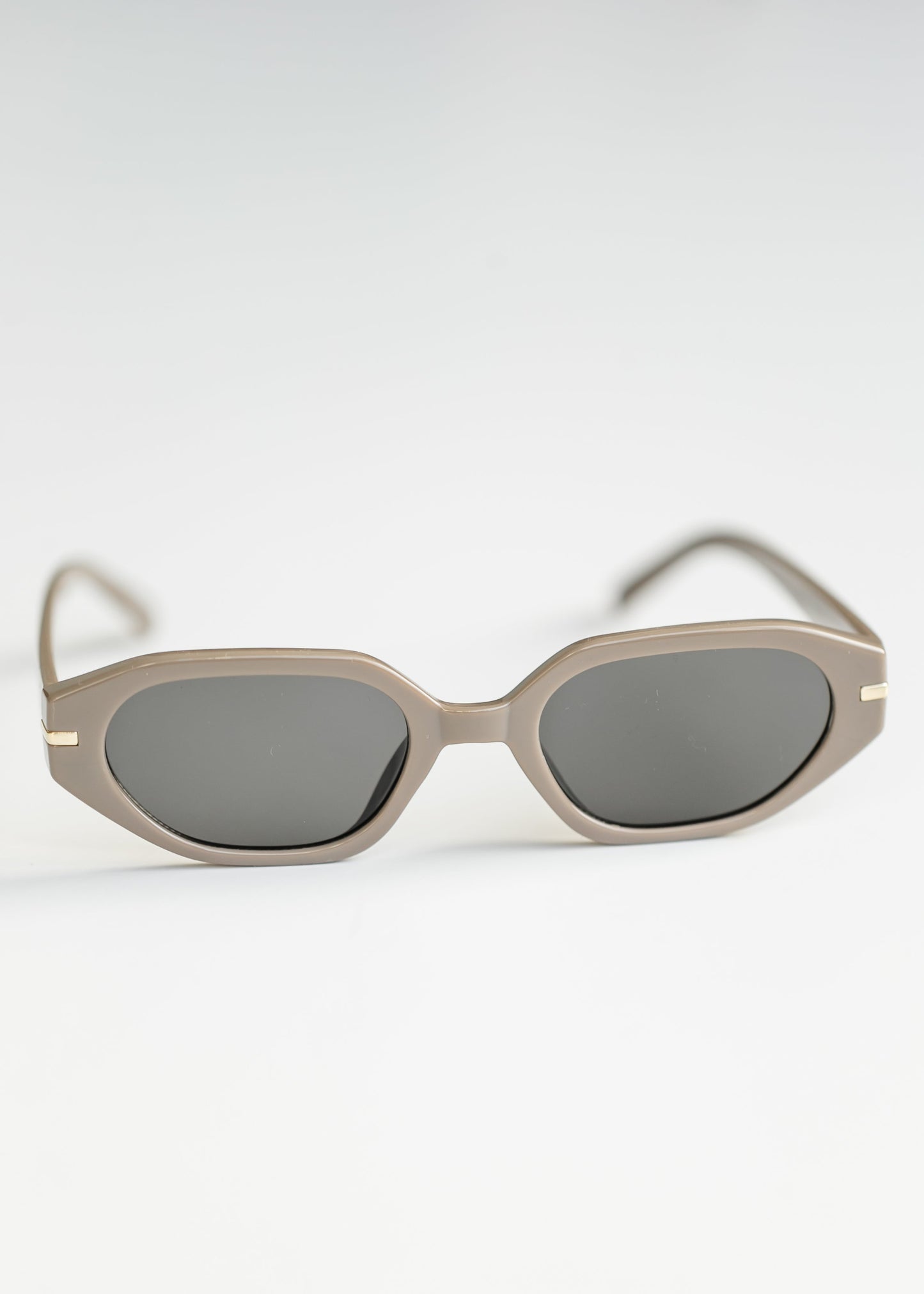 Oval Angled Acetate Sunglasses - FINAL SALE