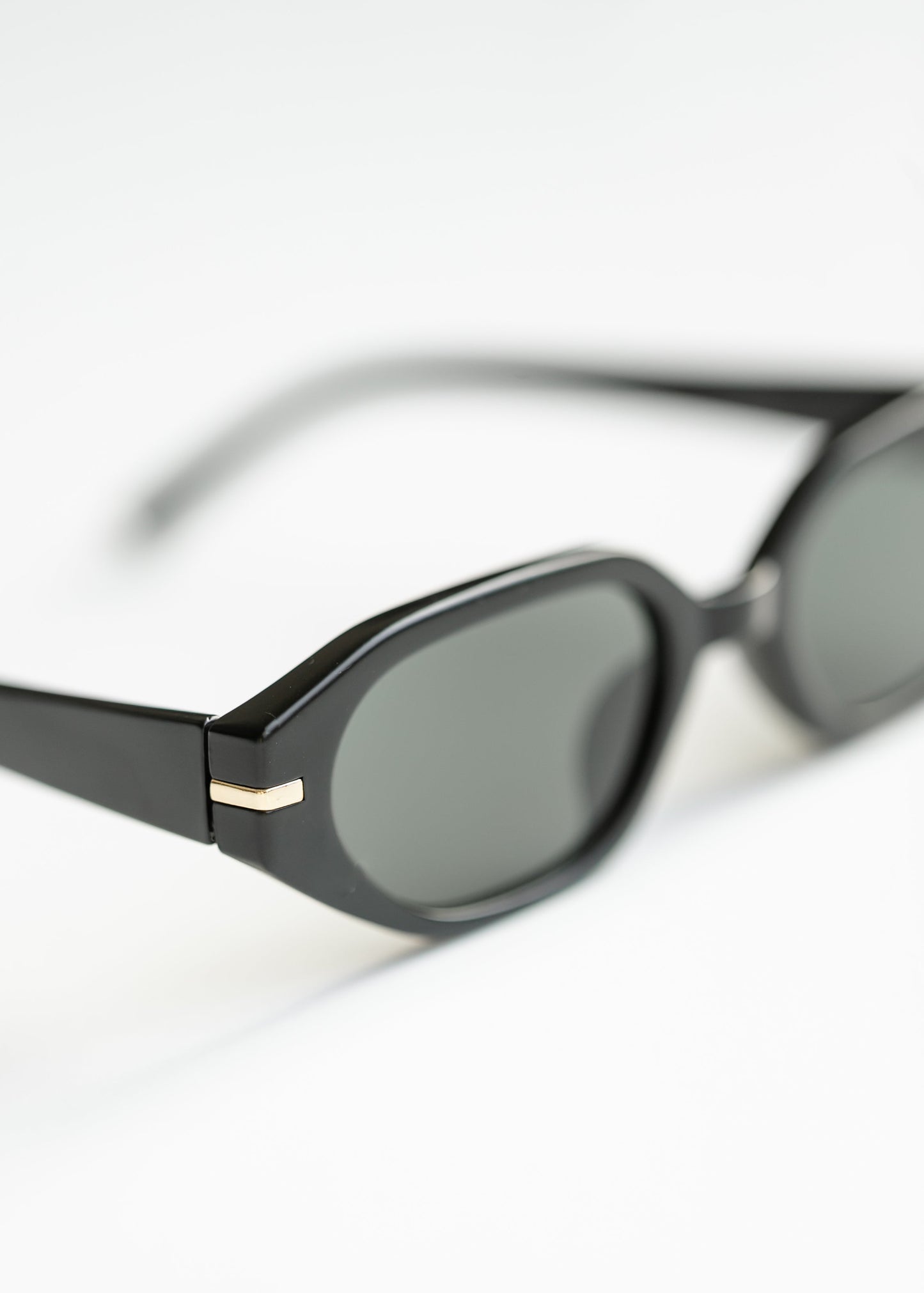 Oval Angled Acetate Sunglasses - FINAL SALE
