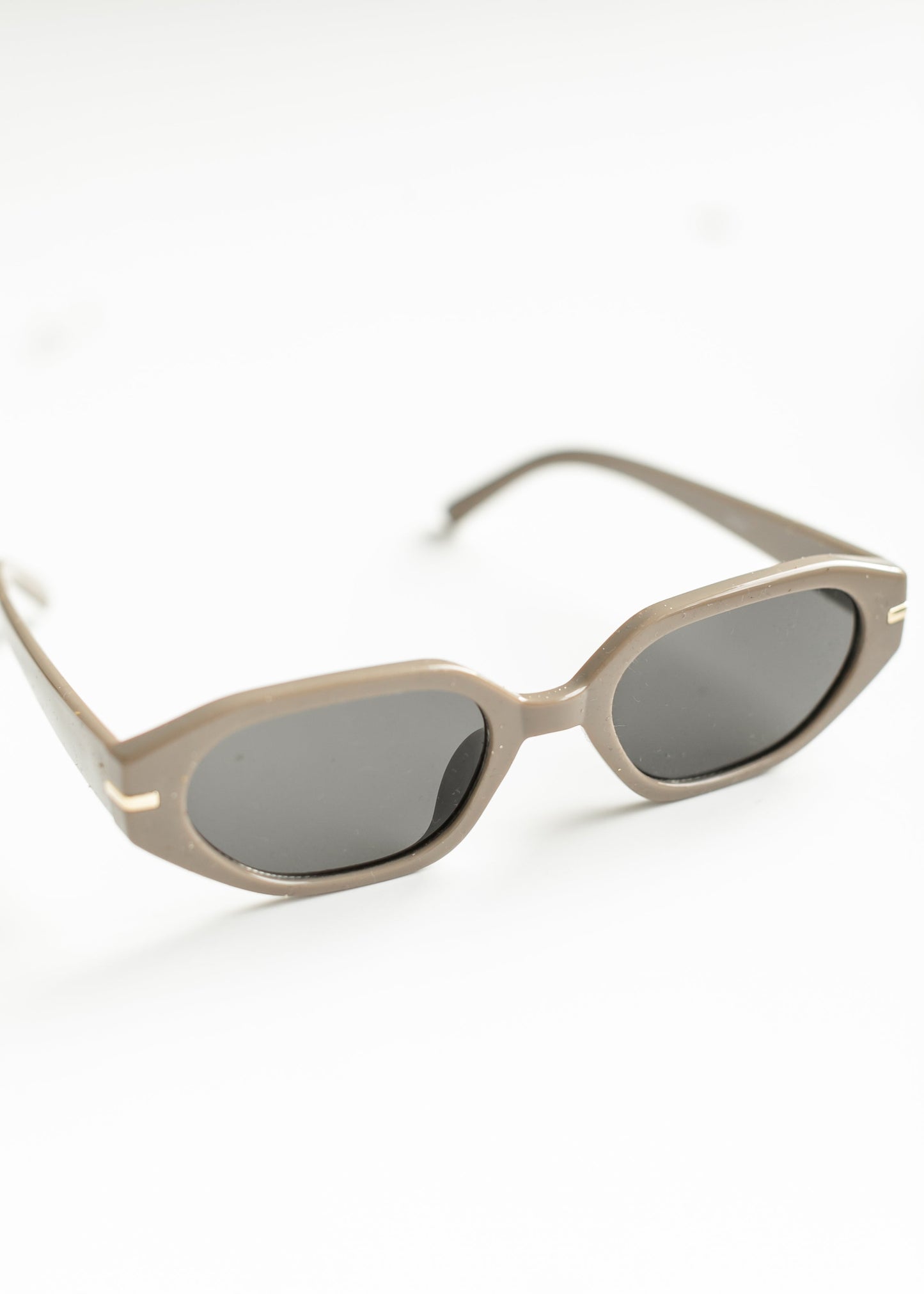 Oval Angled Acetate Sunglasses - FINAL SALE