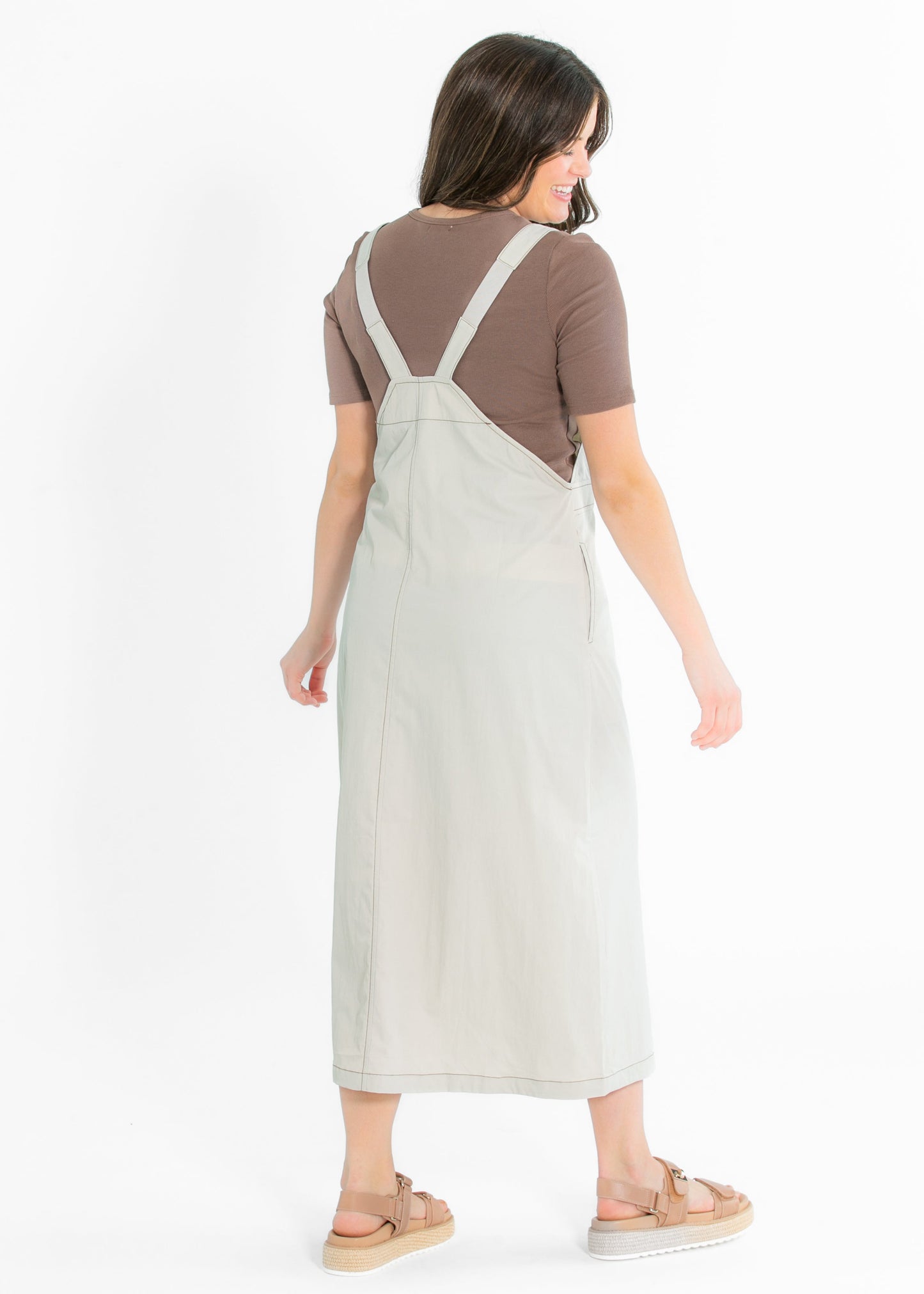 Overall Jumper Stone Wash Maxi Dress - FINAL SALE