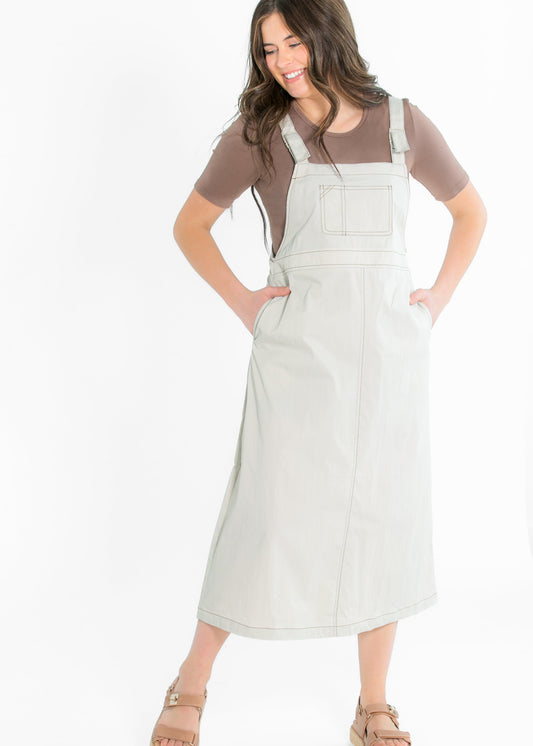 Overall Jumper Stone Wash Maxi Dress - FINAL SALE