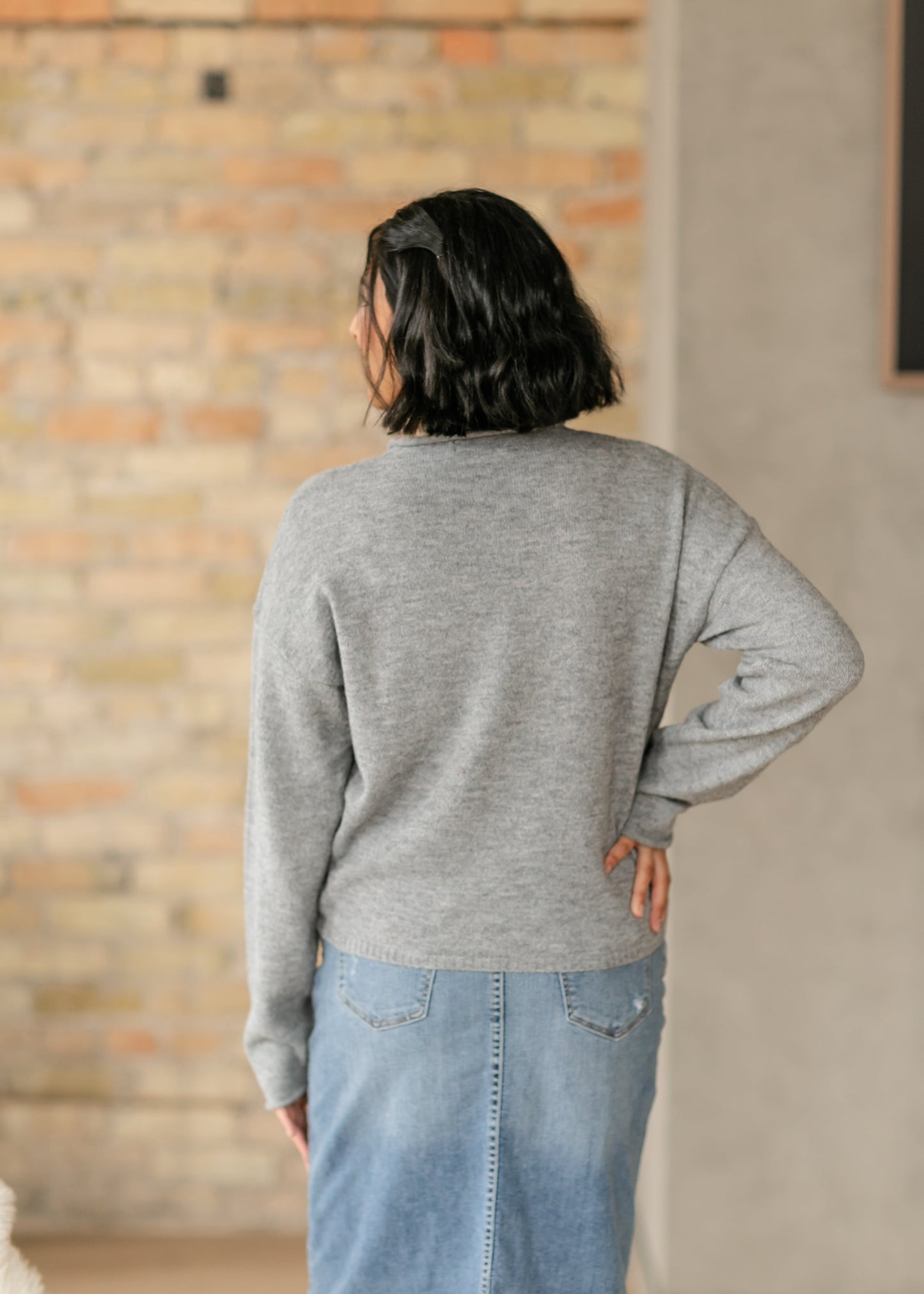 Piper Quarter Button Soft Knit Sweater - FINAL SALE