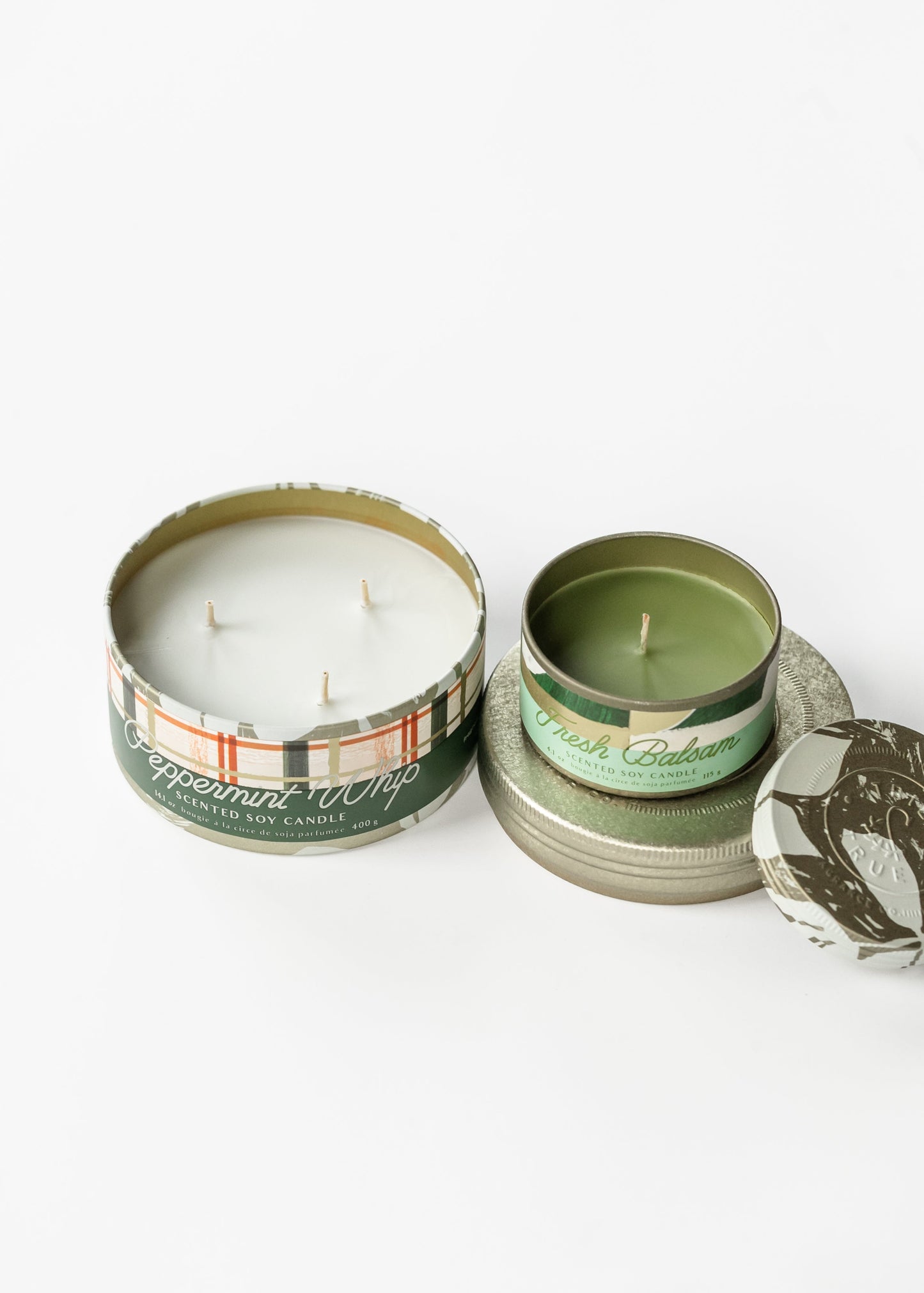 Peppermint Whip Large Tin Candle - FINAL SALE