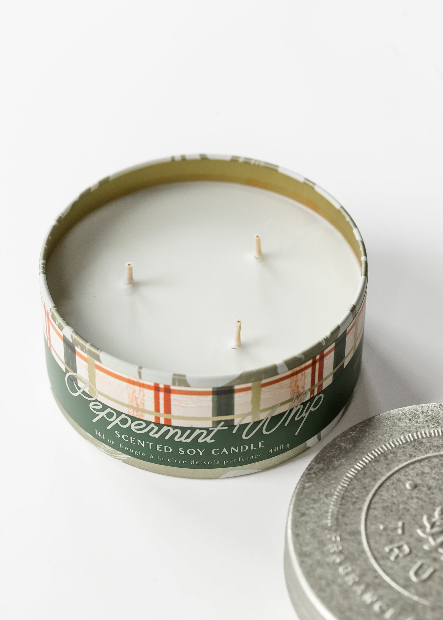 Peppermint Whip Large Tin Candle - FINAL SALE