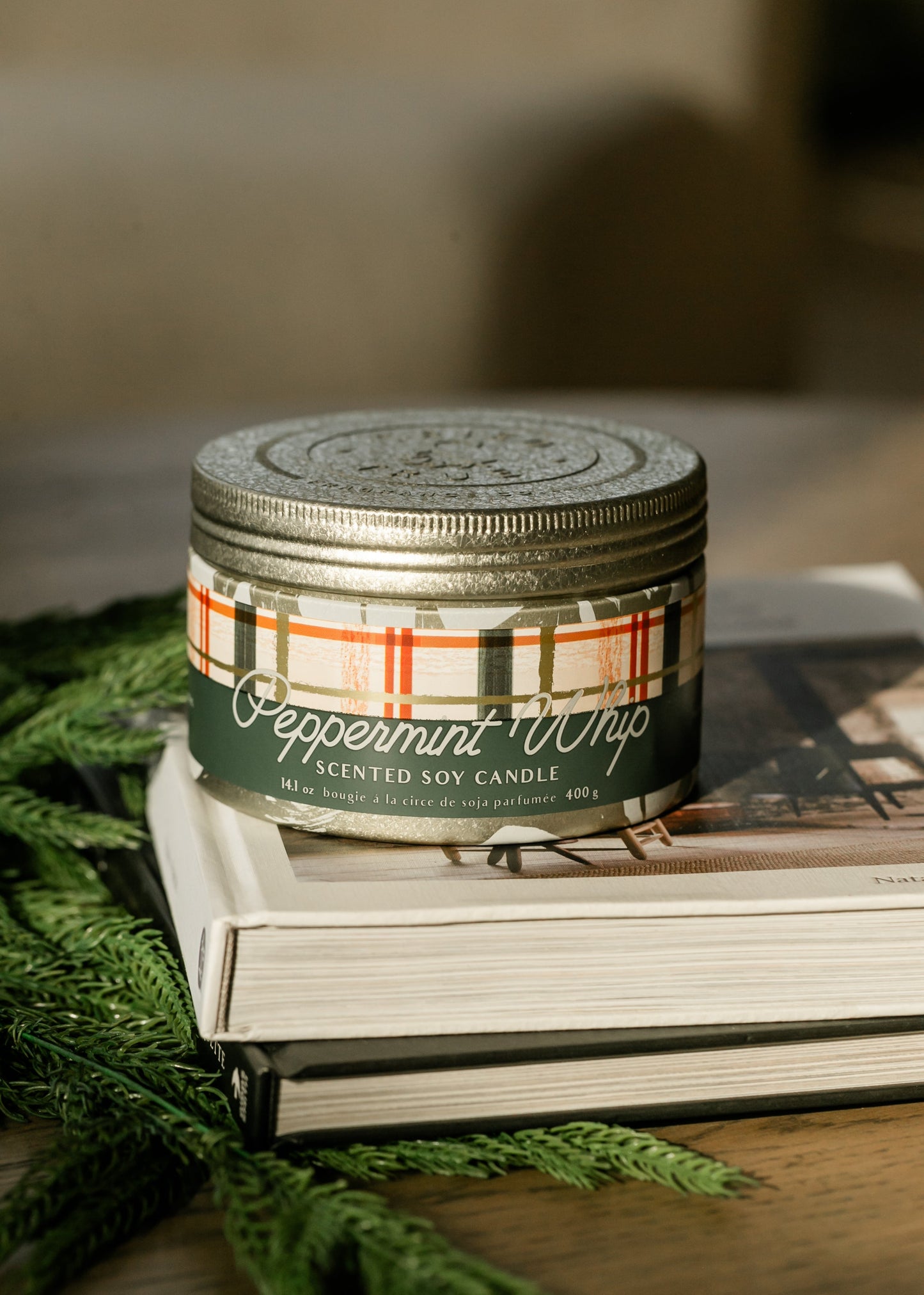 Peppermint Whip Large Tin Candle - FINAL SALE