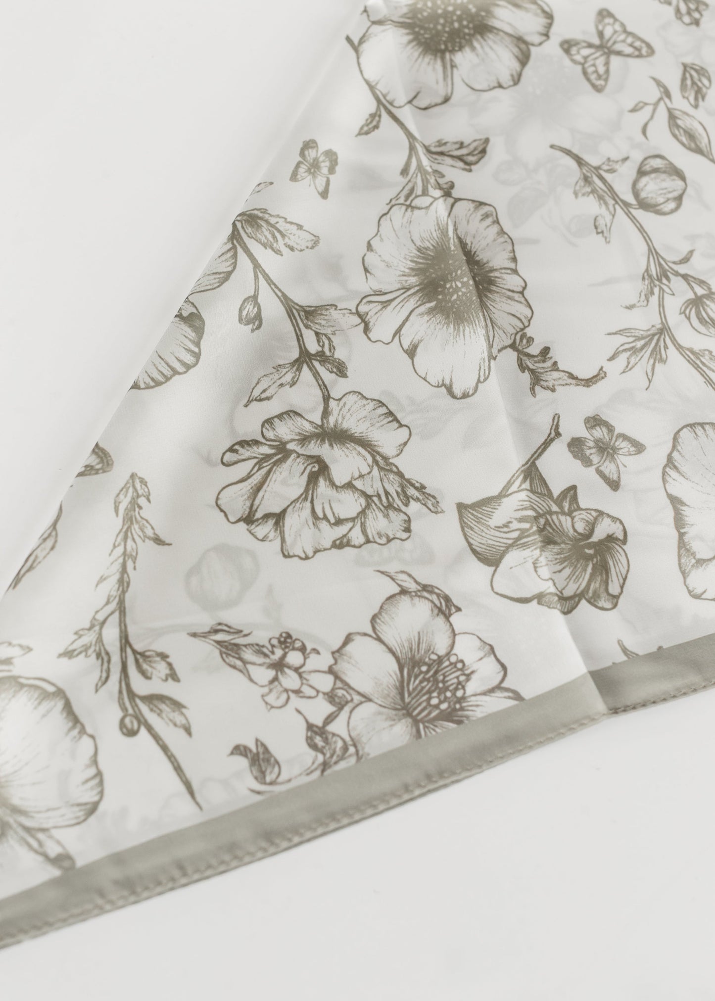 Petite Floral Silky Scarf