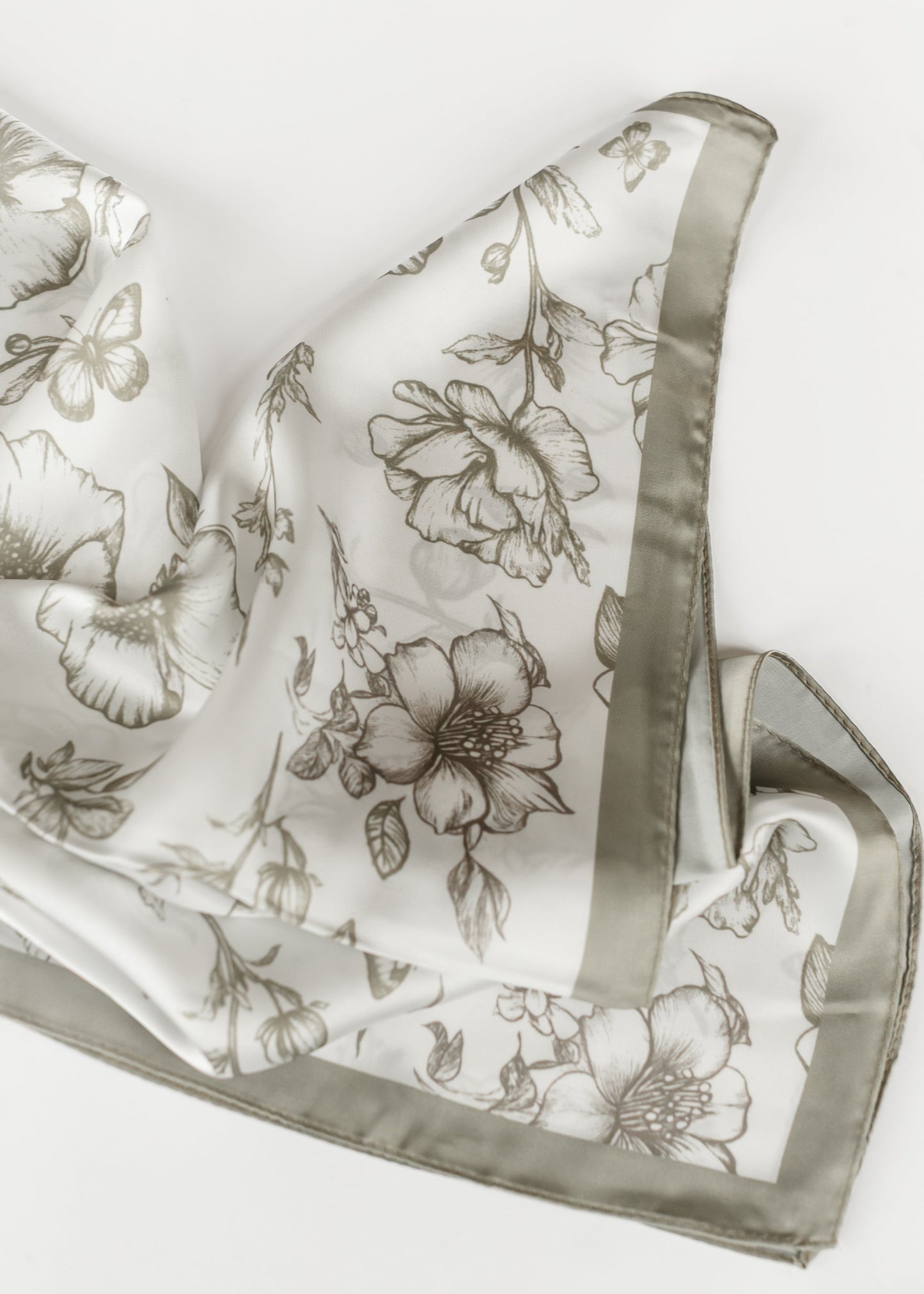 Petite Floral Silky Scarf