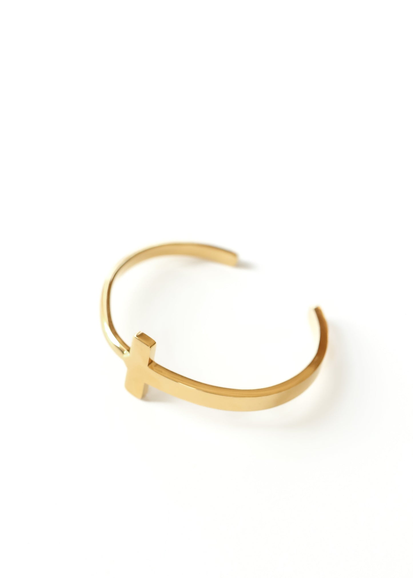 Platinum Cross Bangle