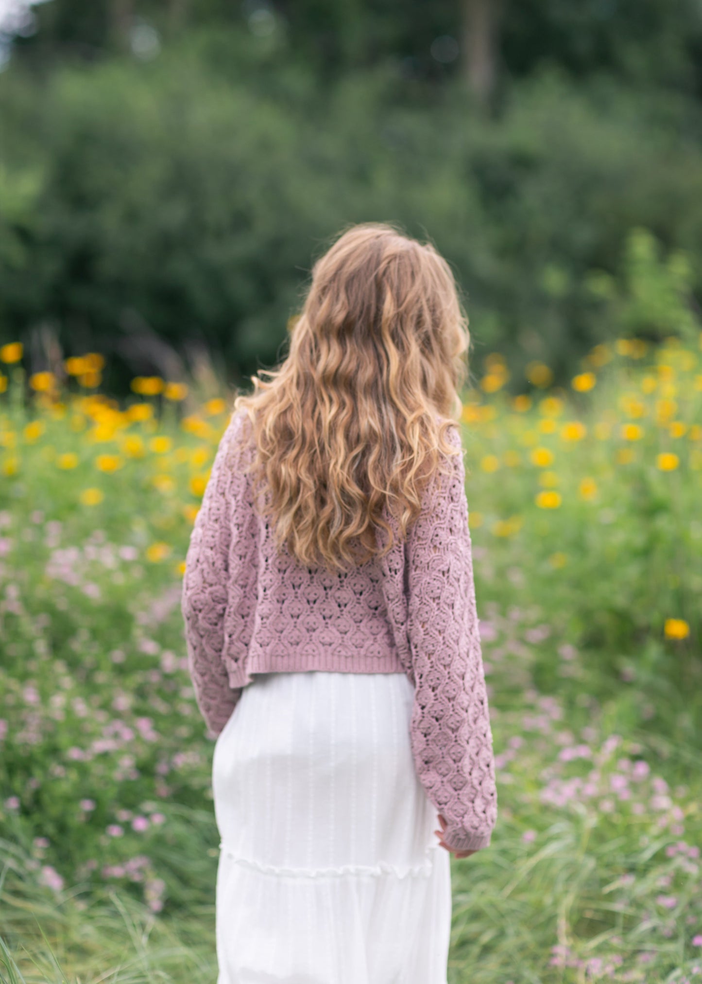 Pointelle Knit Sweater - FINAL SALE