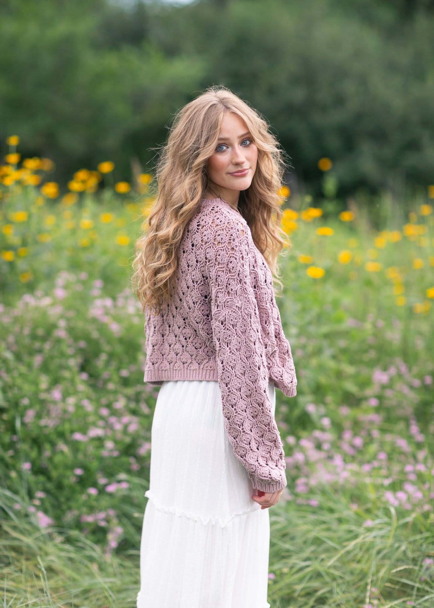 Pointelle Knit Sweater - FINAL SALE