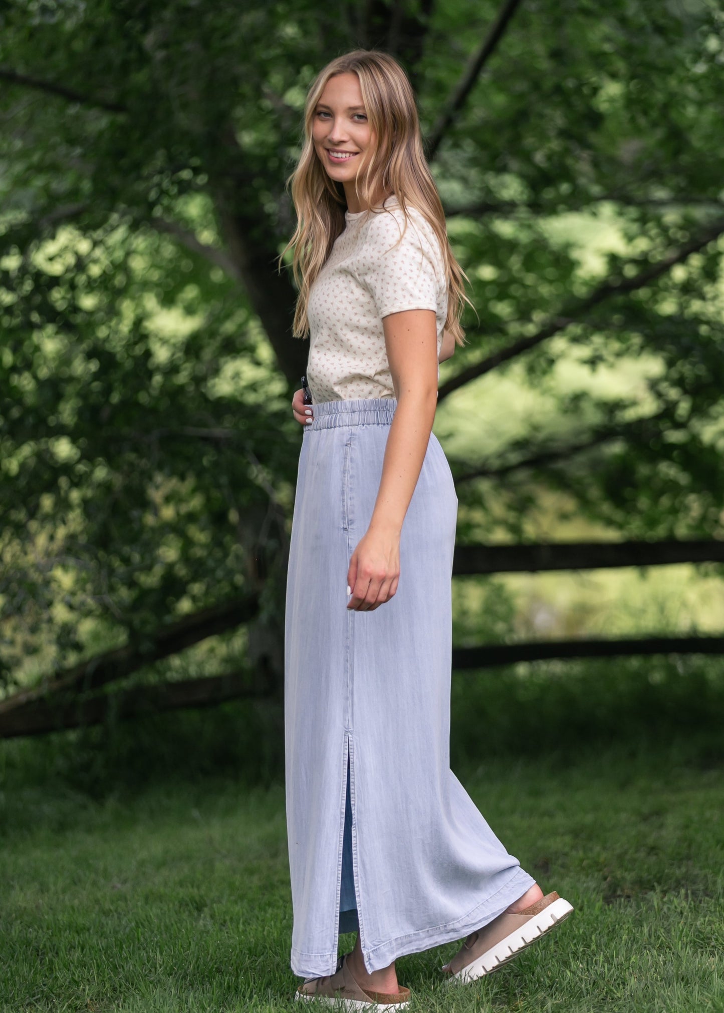 Pointelle Short Sleeve Tee
