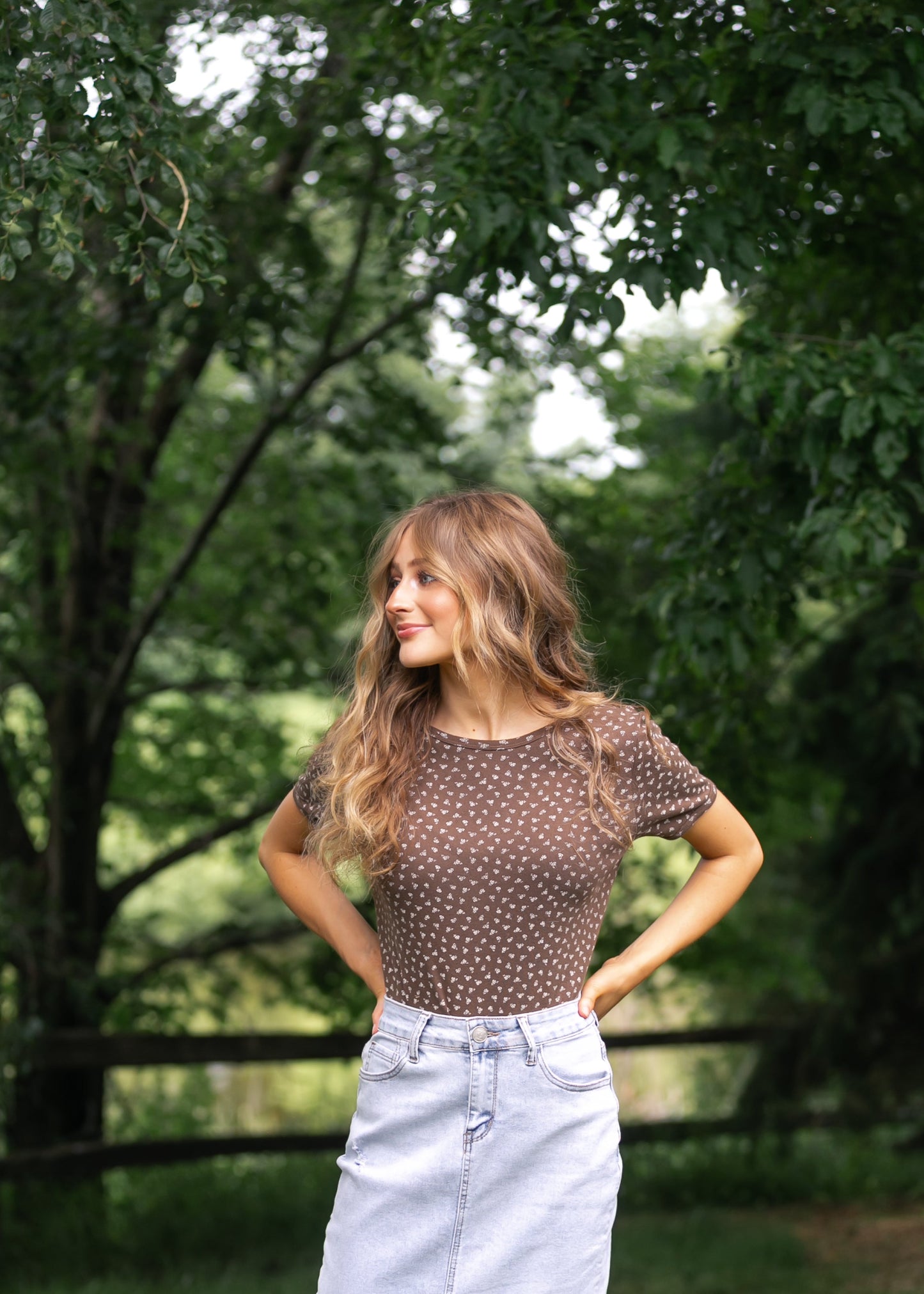 Pointelle Short Sleeve Tee