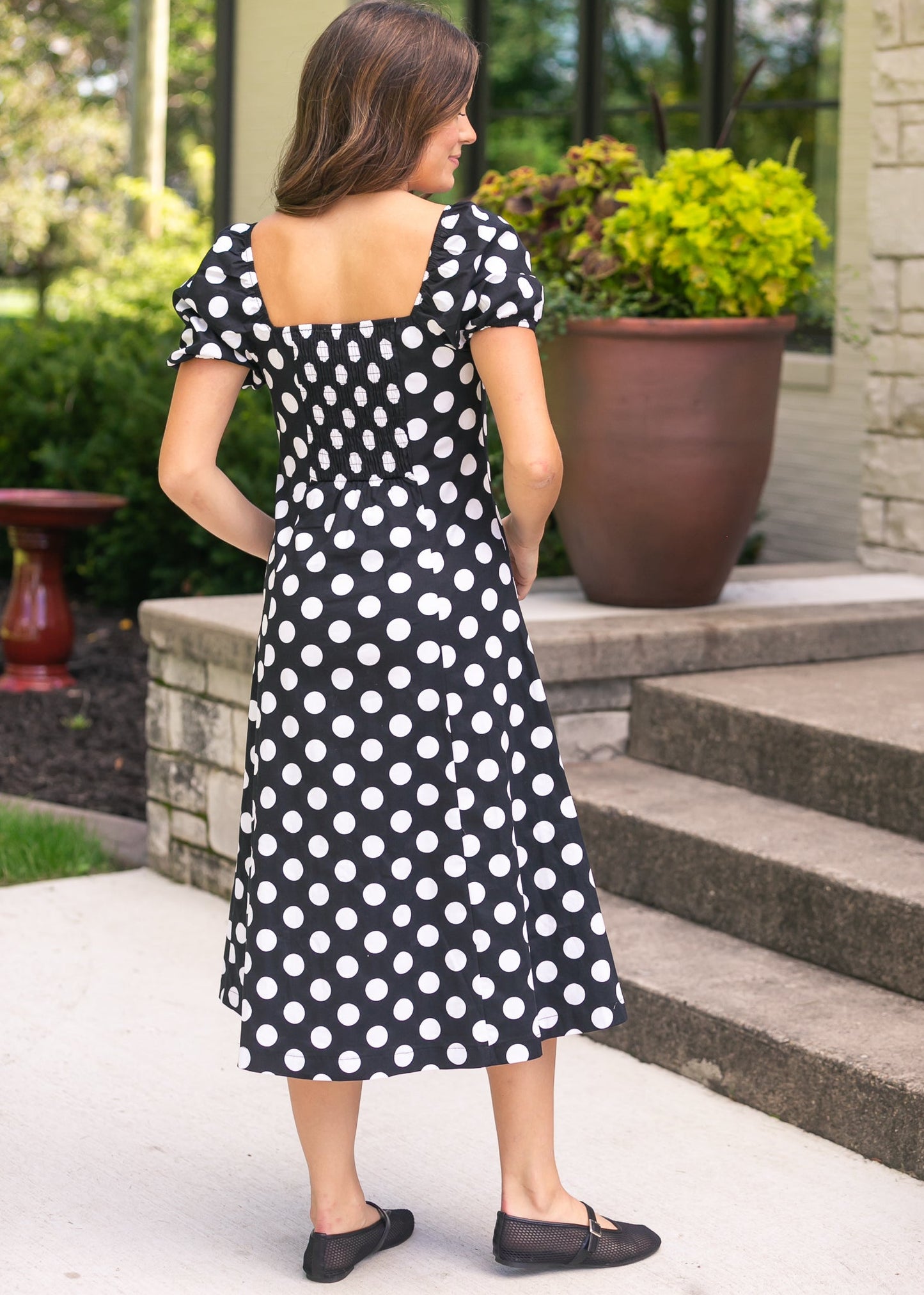 Polka Dot Flare Midi Dress - FINAL SALE