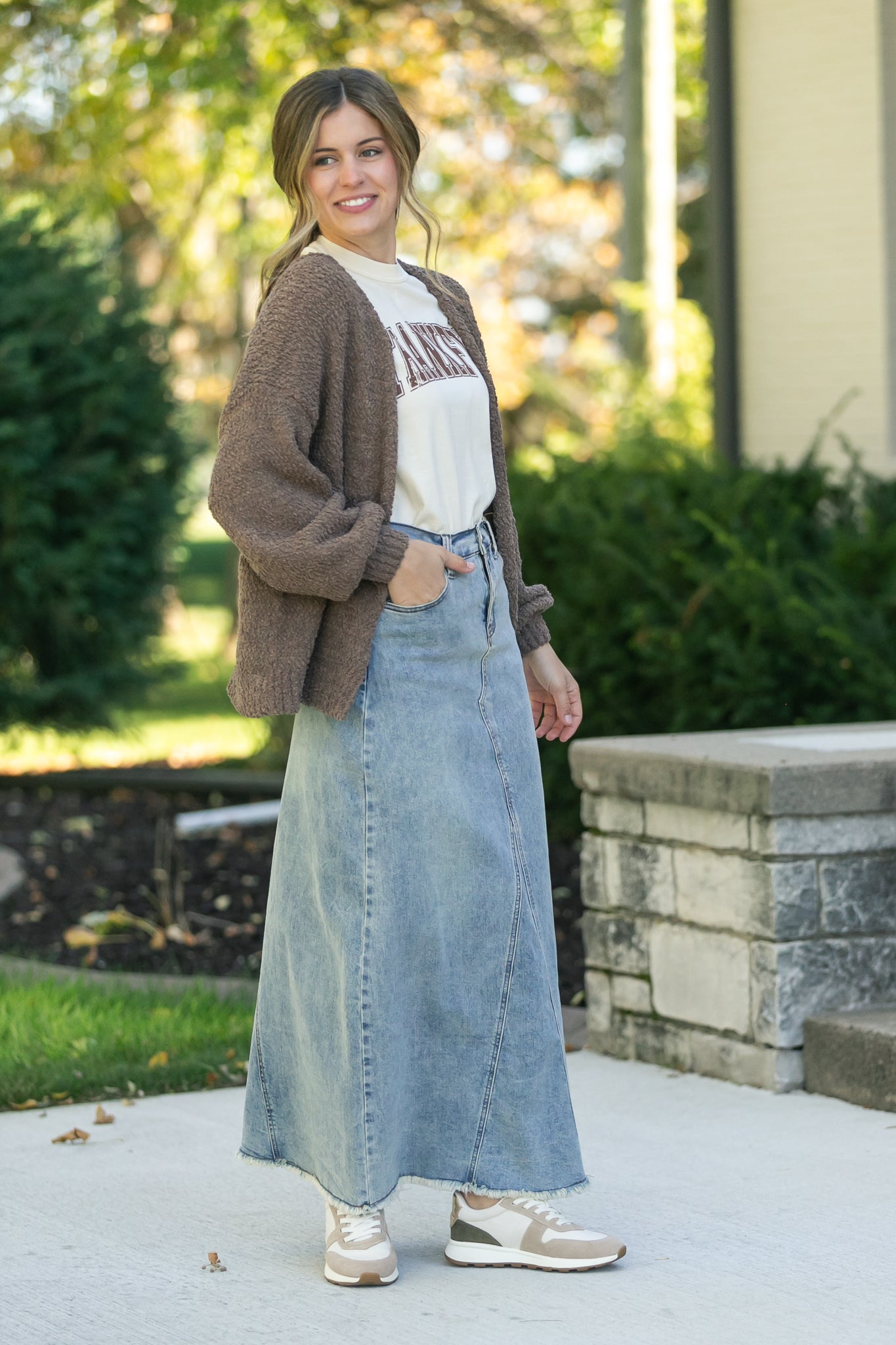 Popcorn Knit Open Front Cardigan - FINAL SALE