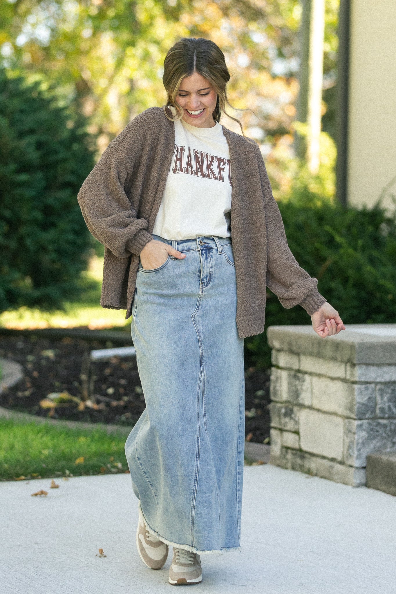 Popcorn Knit Open Front Cardigan - FINAL SALE