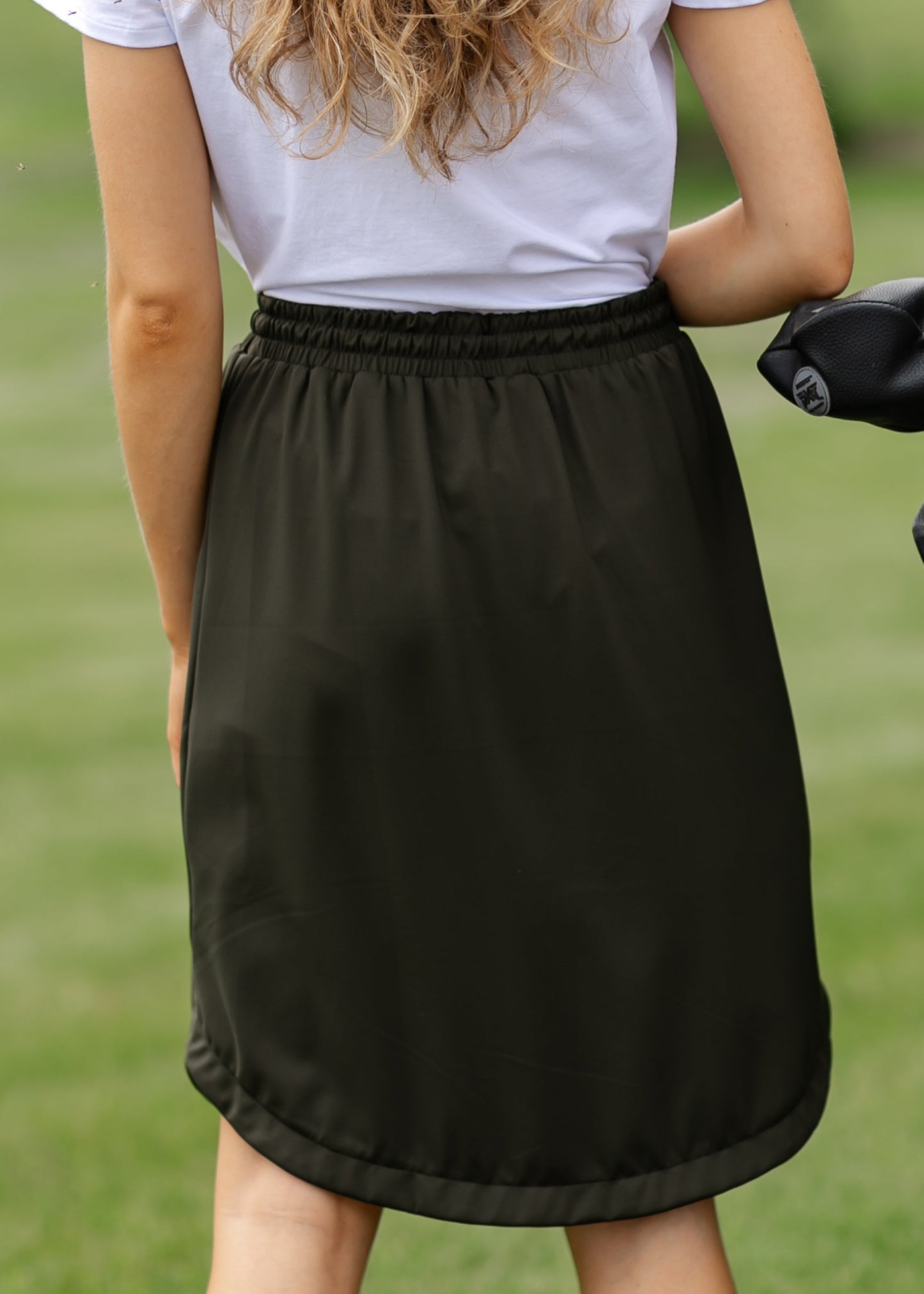 Kenedi Olive Athletic Sport Skirt