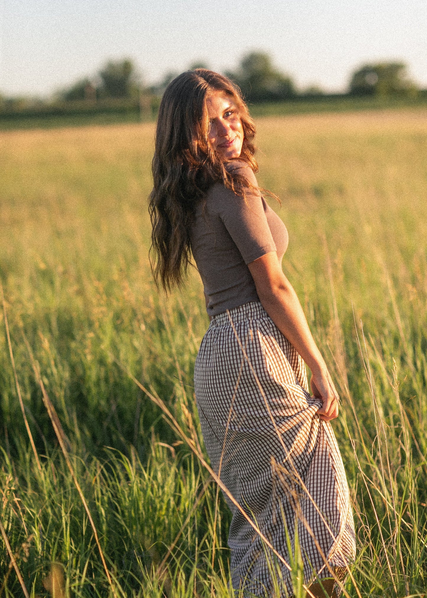 McKenna Gingham Maxi Skirt - FINAL SALE