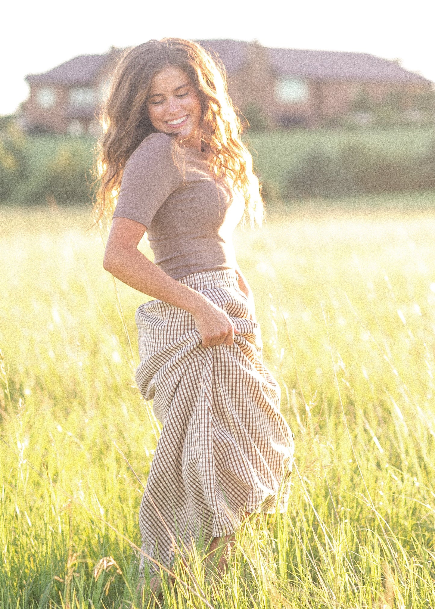 McKenna Gingham Maxi Skirt - FINAL SALE