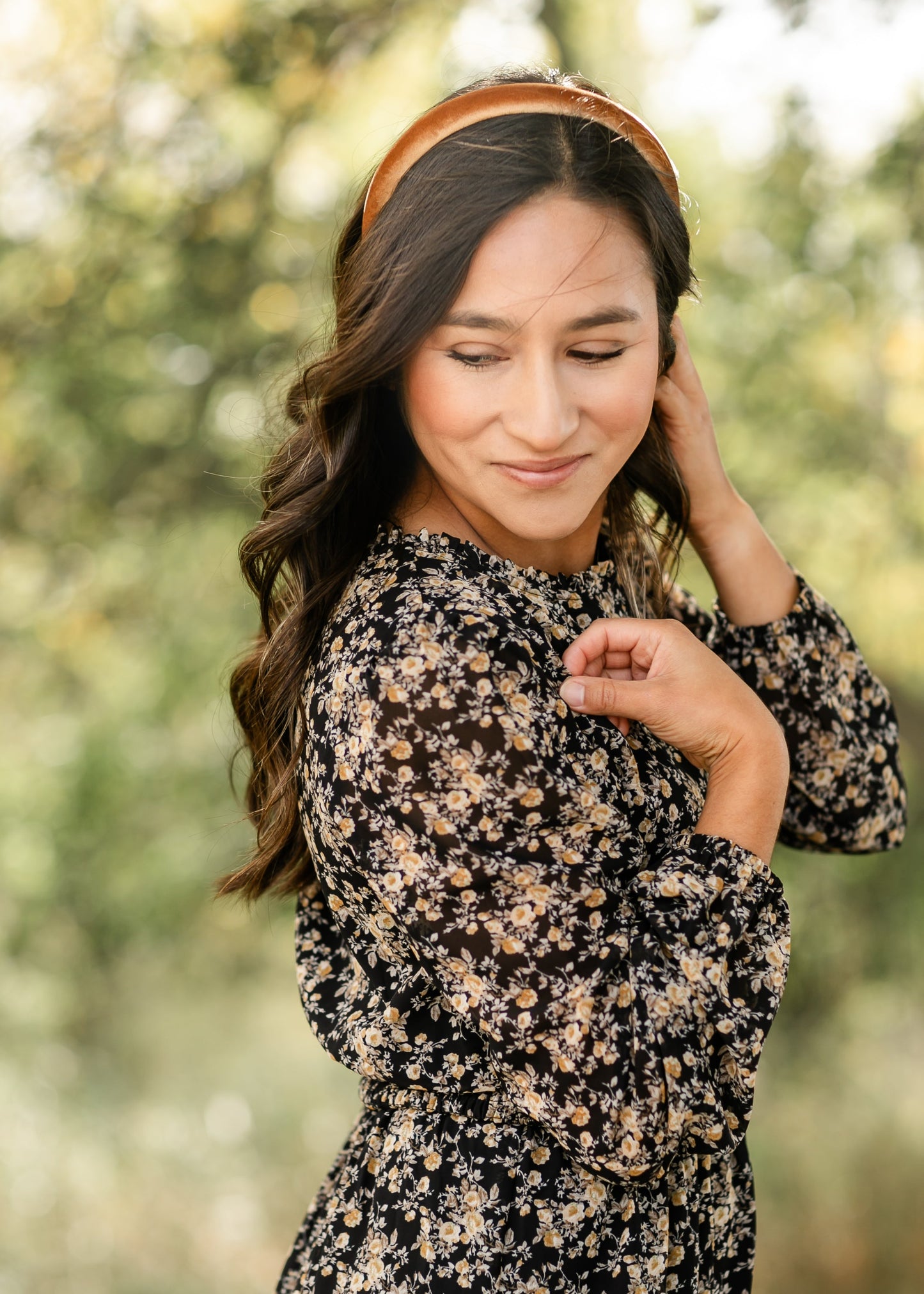 Printed Ruffle Midi Dress - FINAL SALE