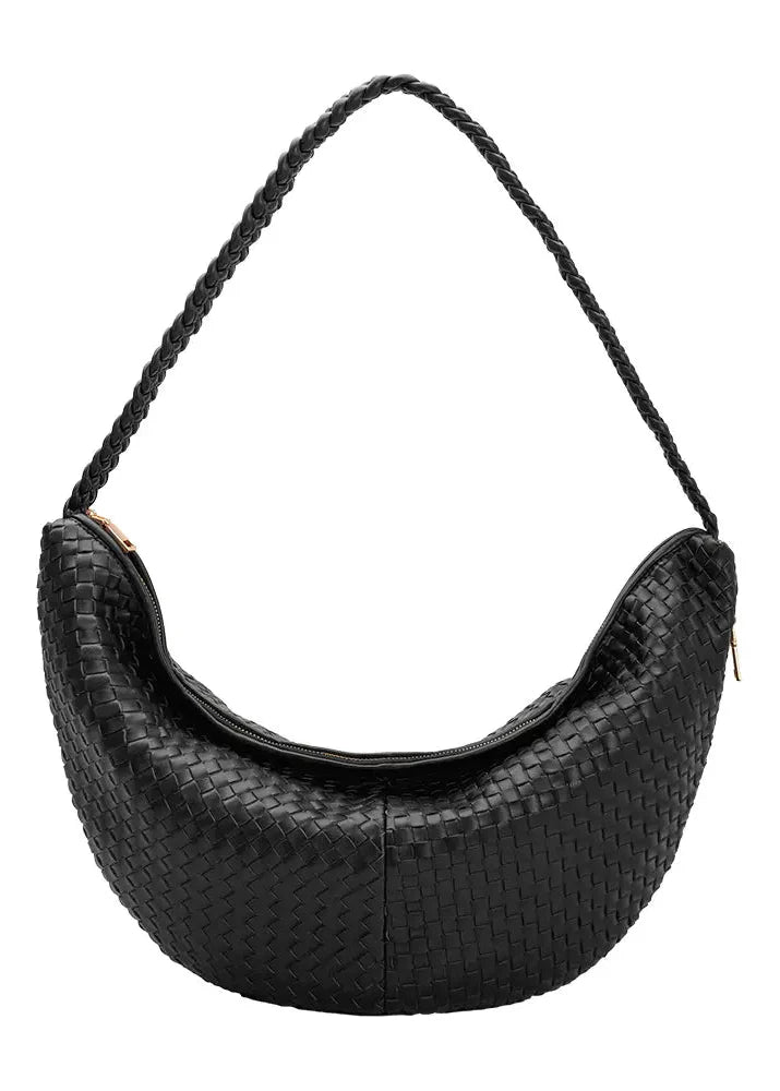 Raquel Recycled Black Laptop Shoulder Bag