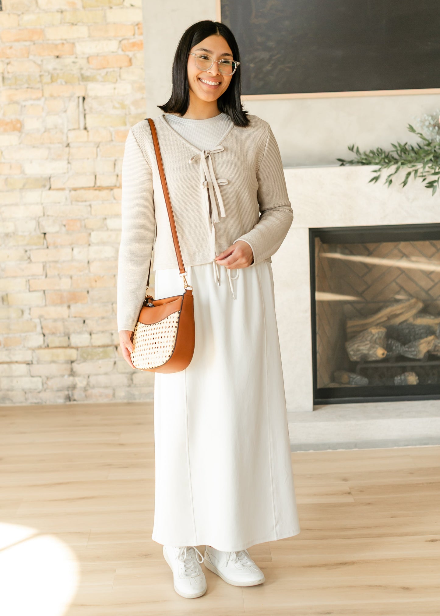 Rattan Vegan Leather Crossbody Bag - FINAL SALE