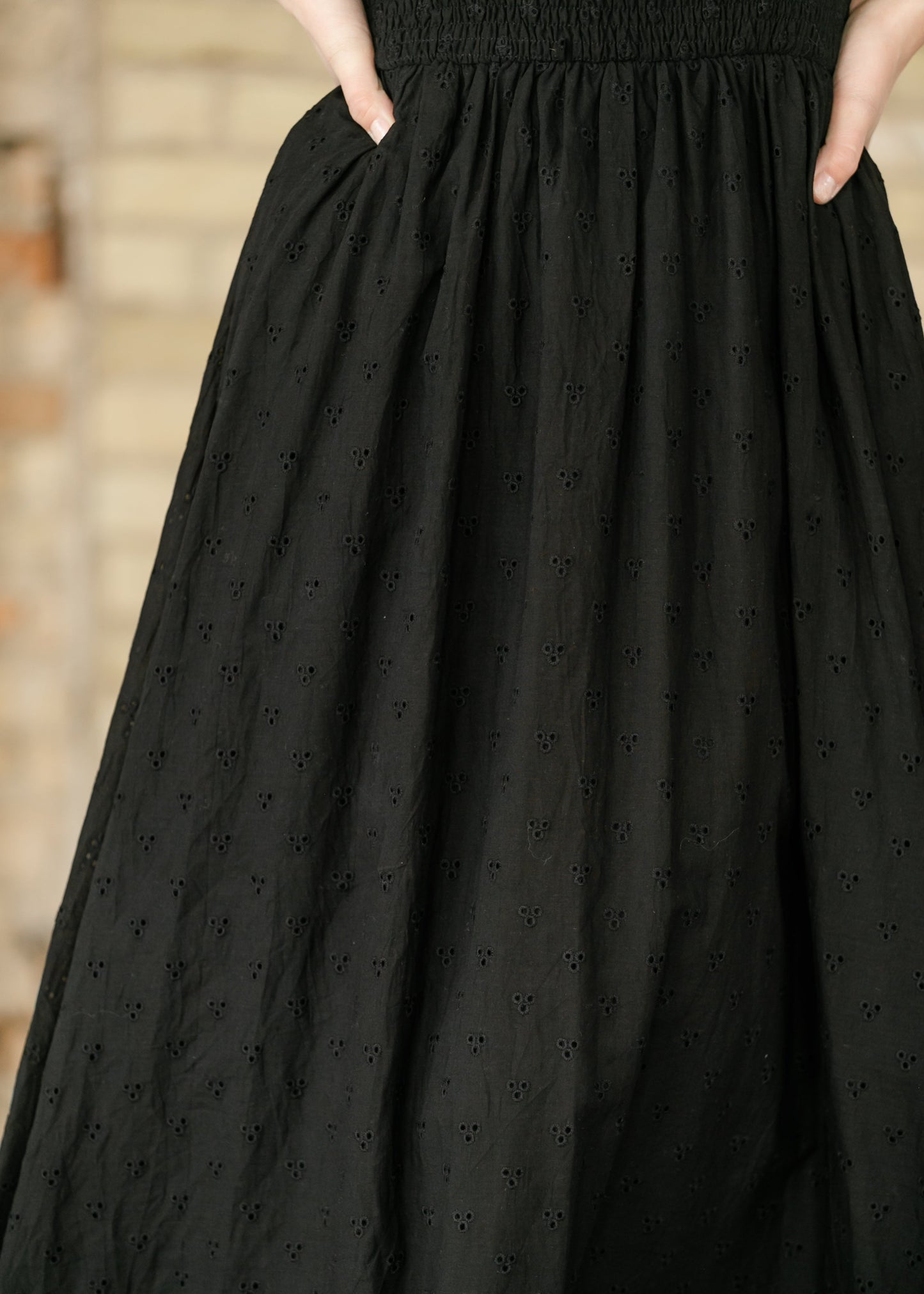 Rayna Black Eyelet Maxi Dress