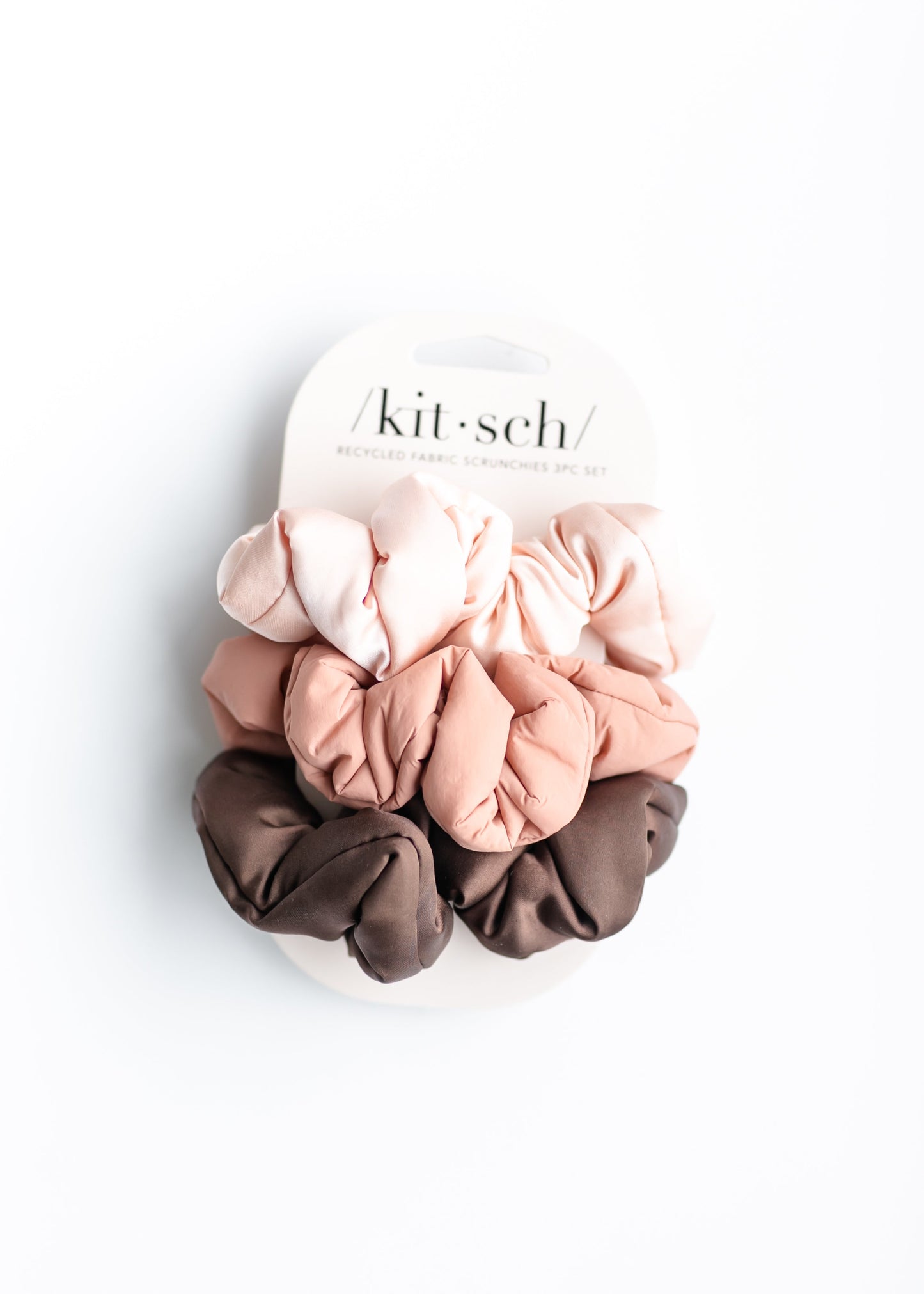 Kitsch™ Recycled Fabric Cloud Scrunchies 3pc