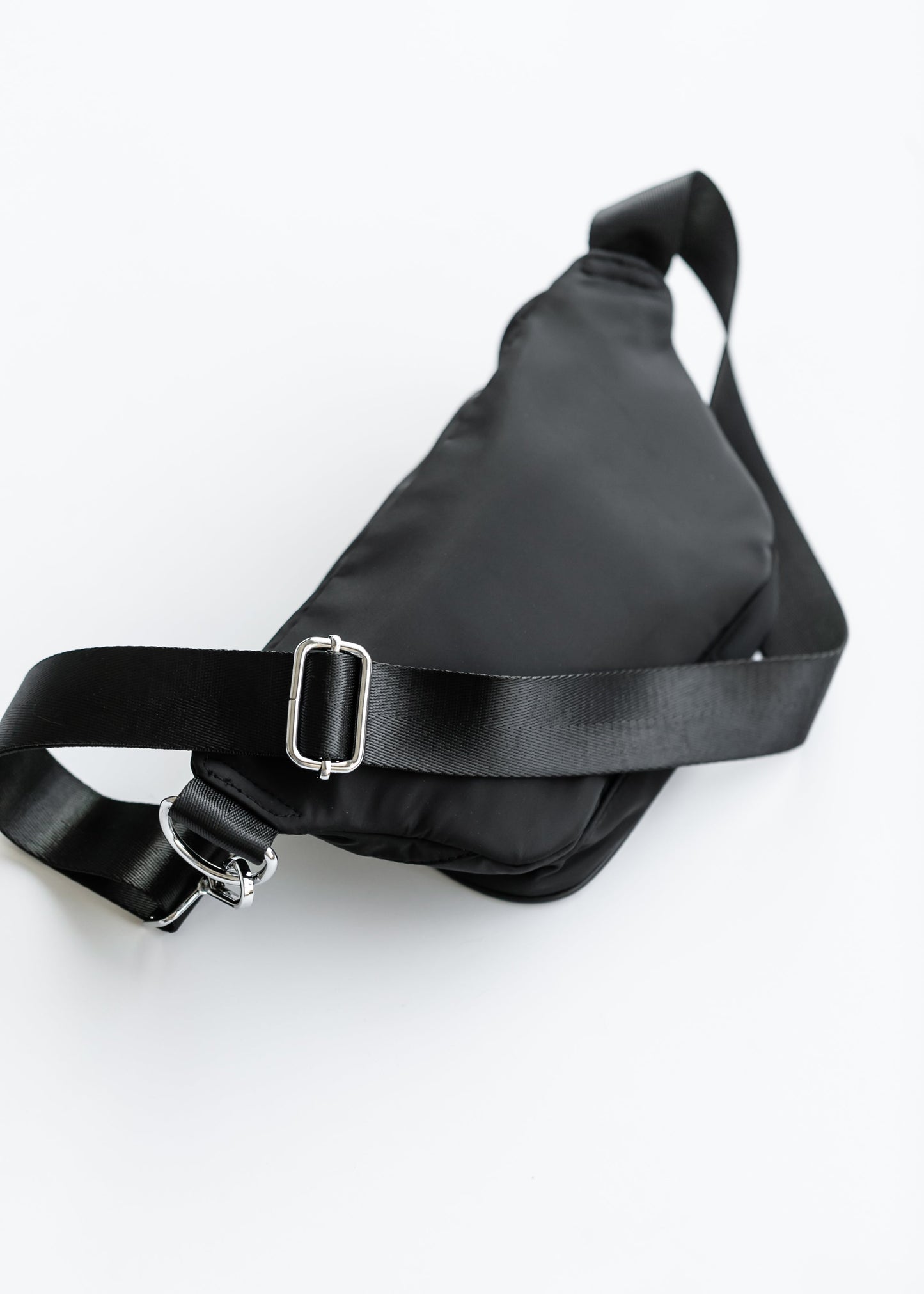 Recycled Nylon Black Belt Bag