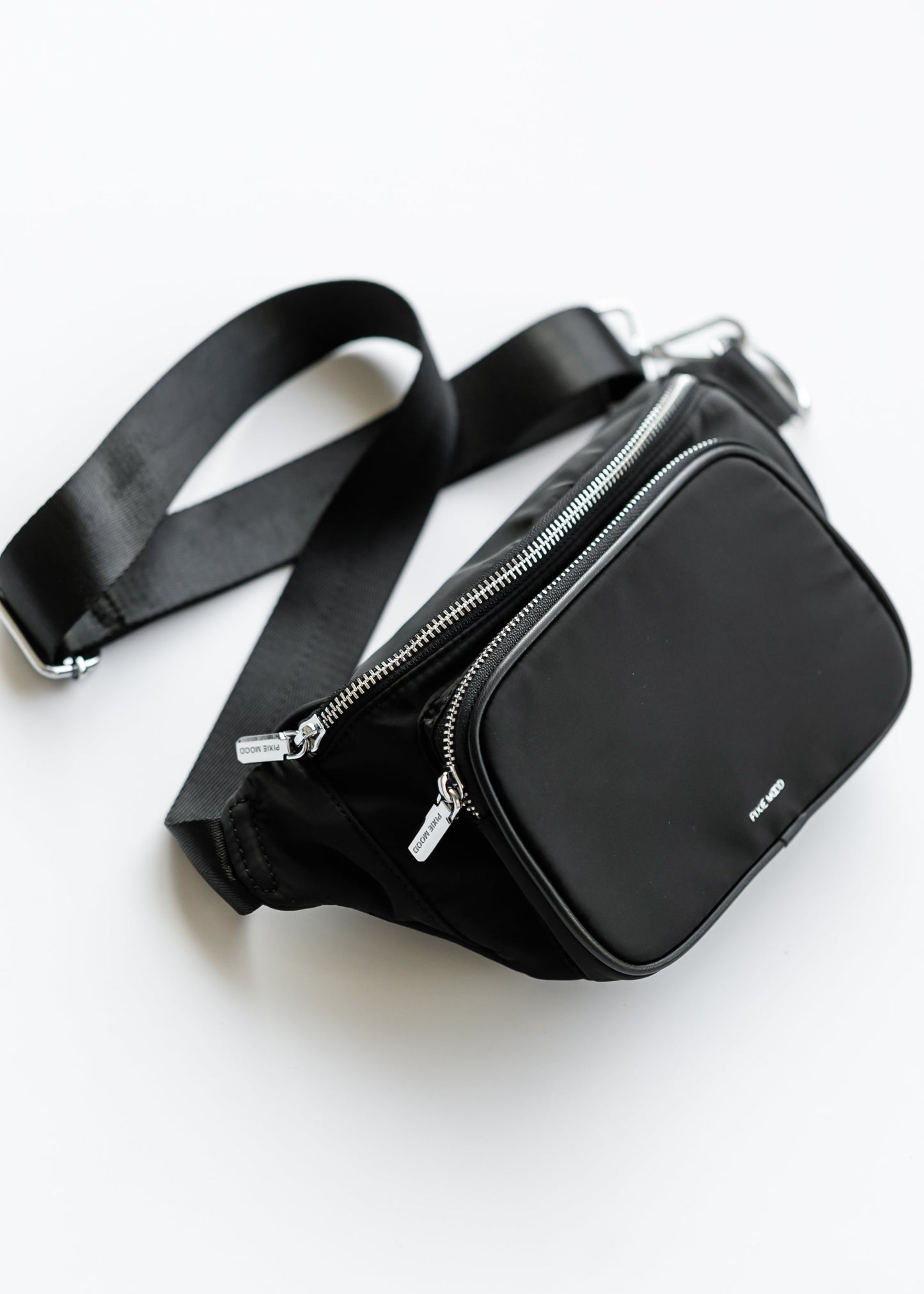 Recycled Nylon Black Belt Bag