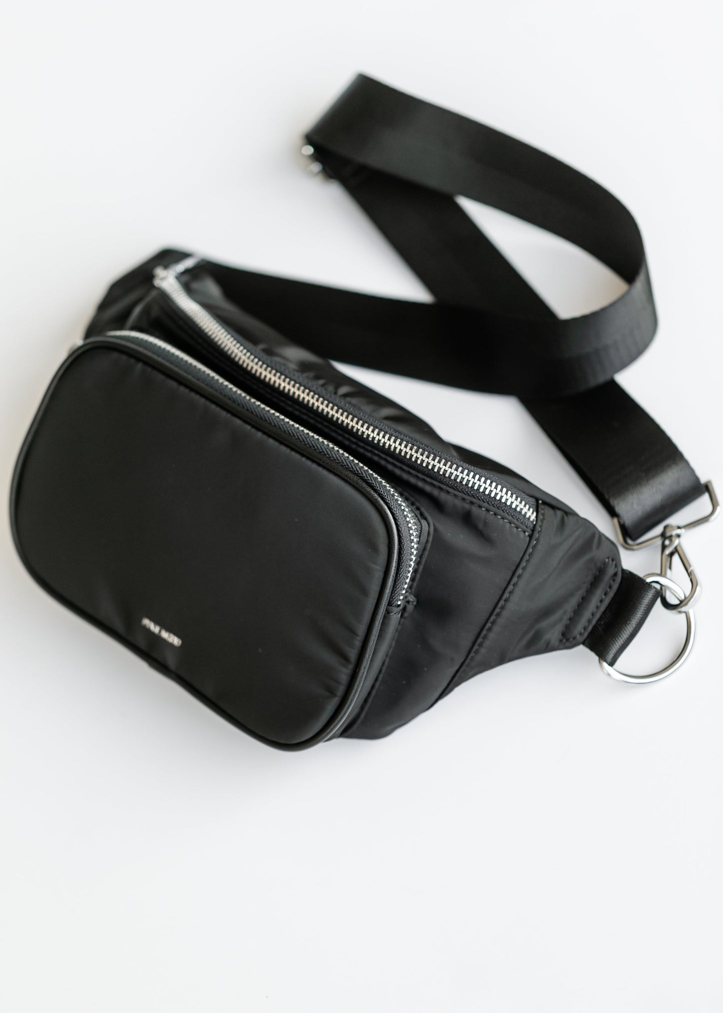 Recycled Nylon Black Belt Bag