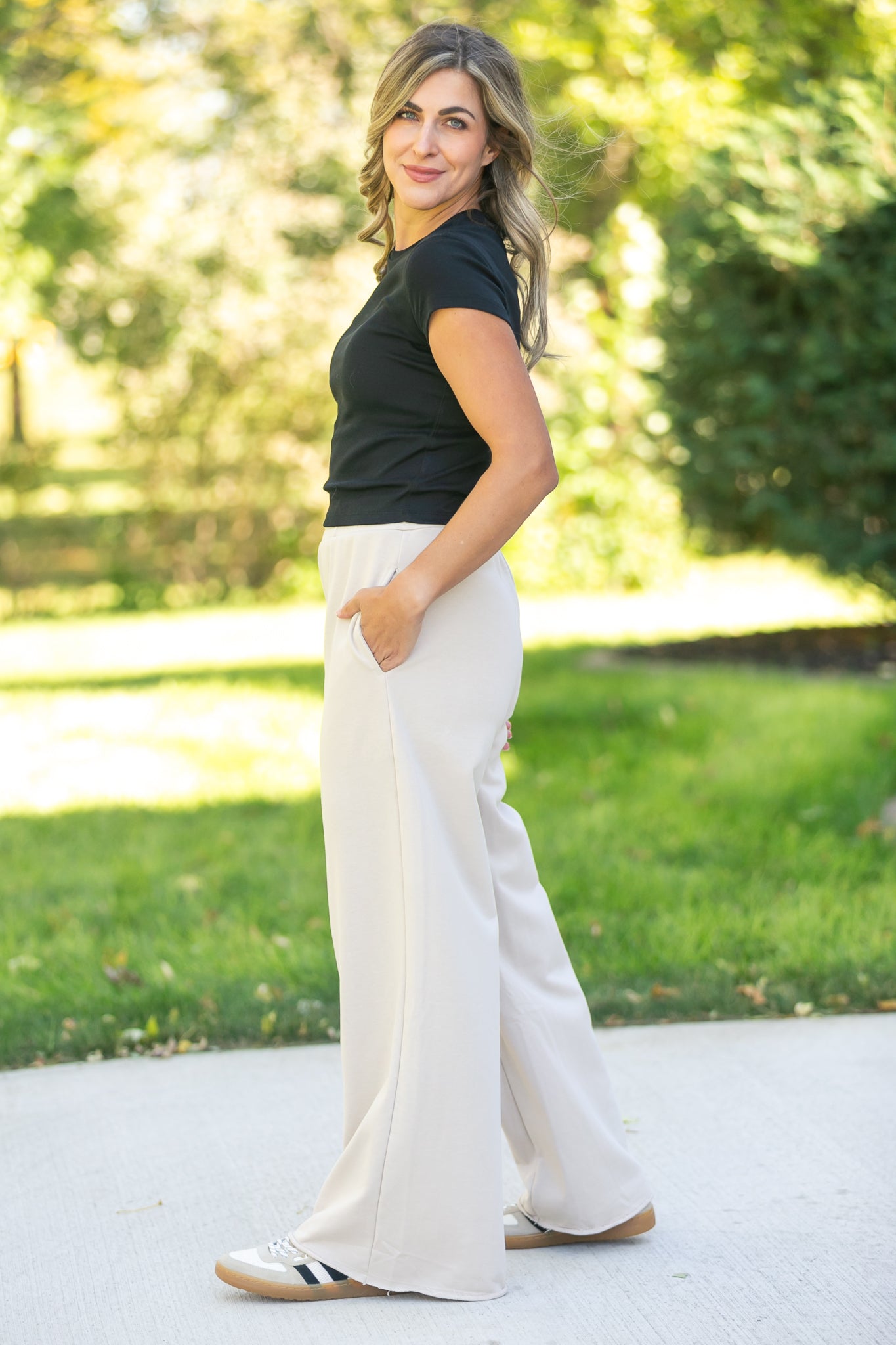 Relaxed Wide Leg Sweatpants - FINAL SALE