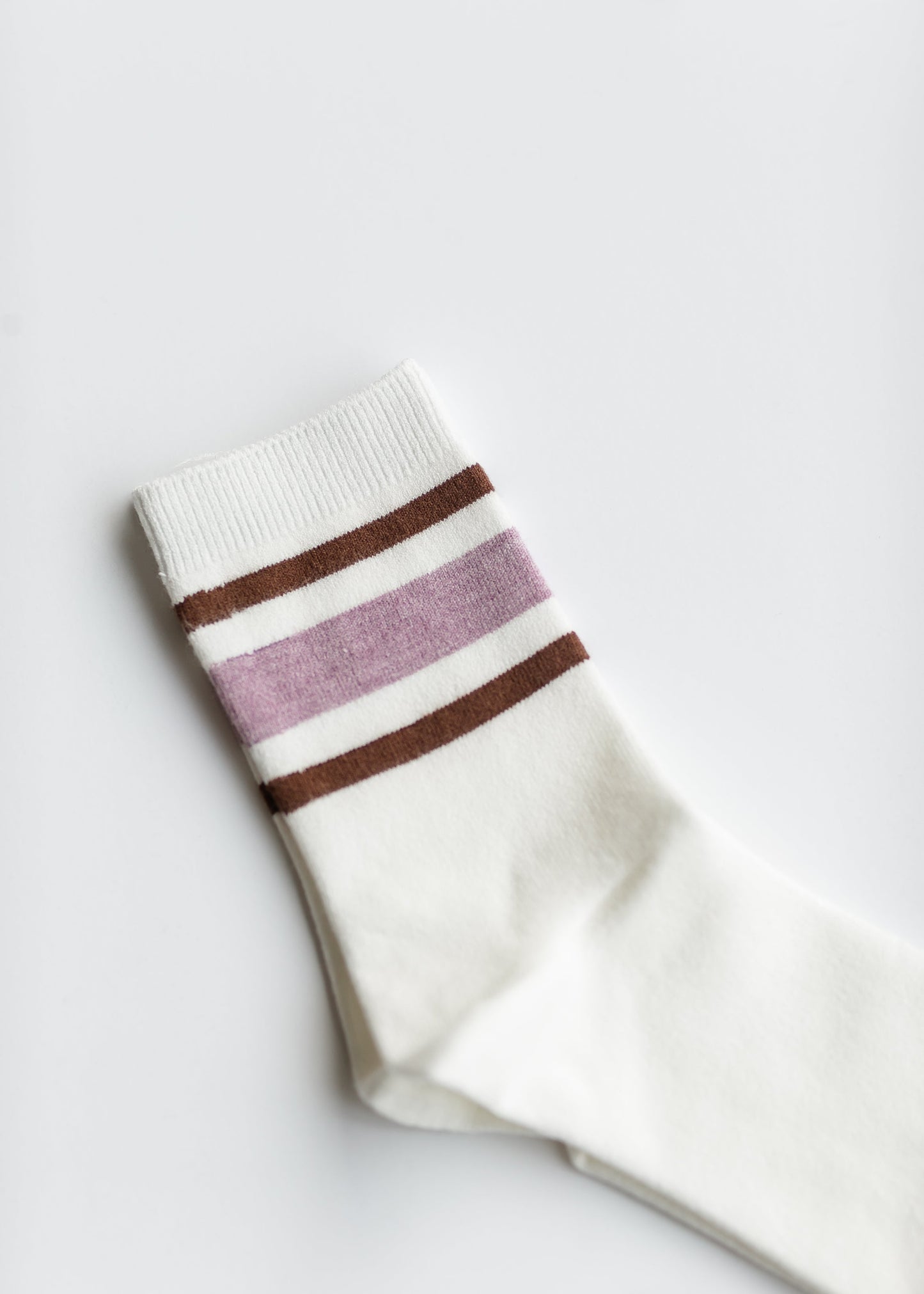 Retro Stripe Style Crew Socks - FINAL SALE