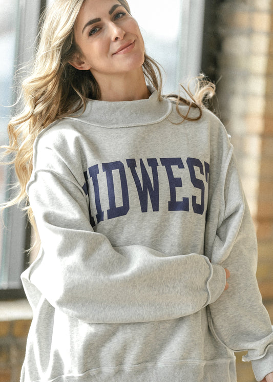 Reversible Midwest Mockneck Sweatshirt