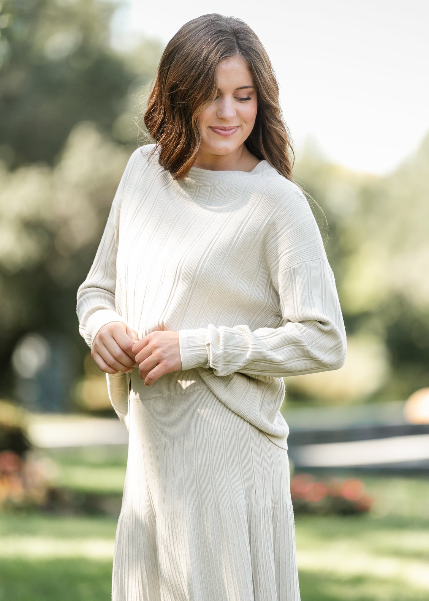 Ribbed Long Sleeve Sweater