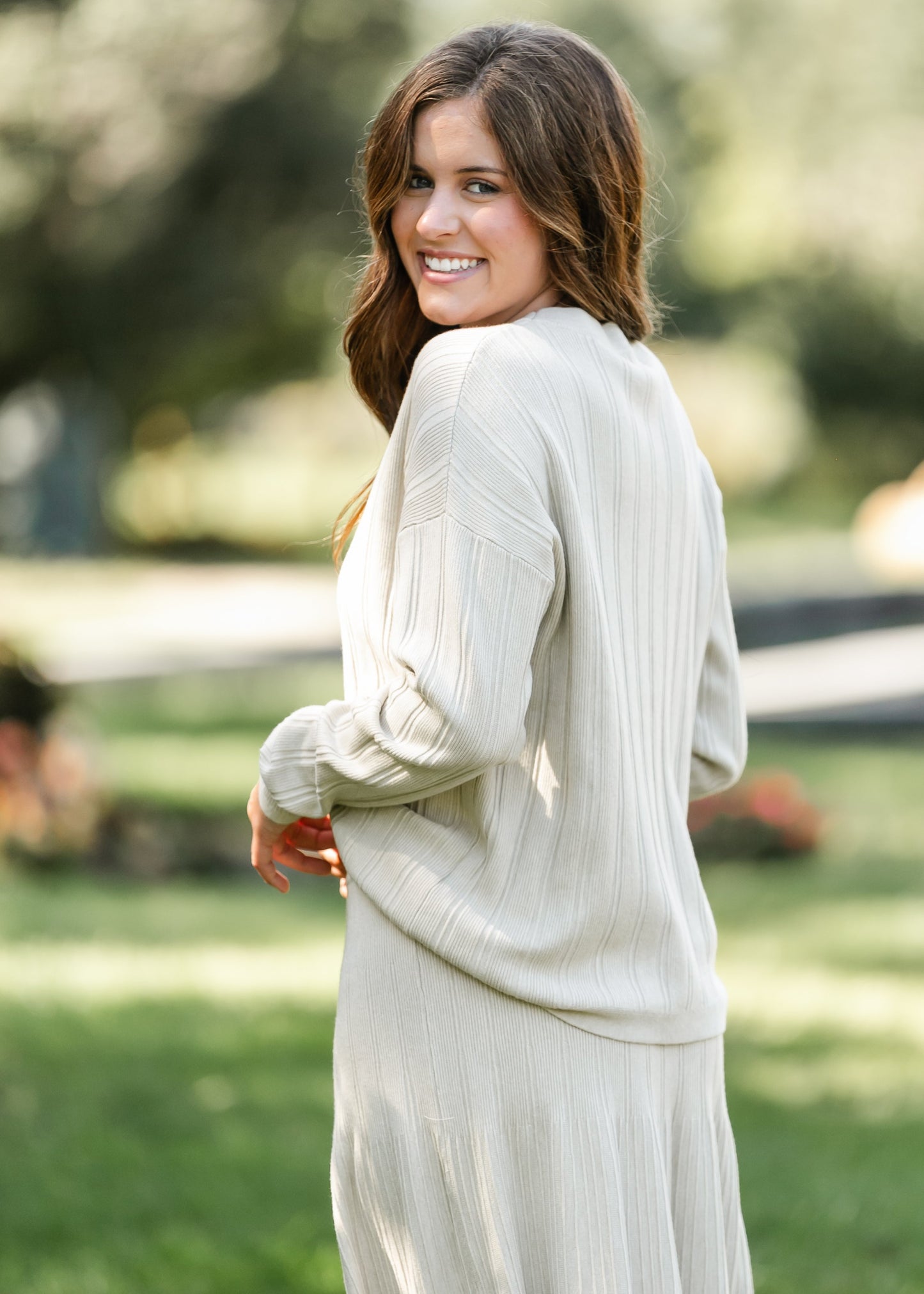Ribbed Long Sleeve Sweater