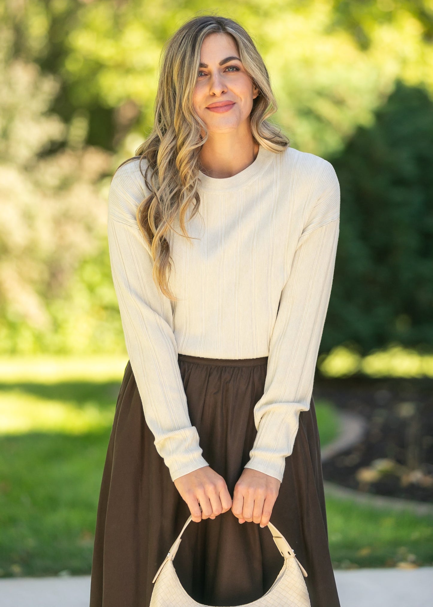 Ribbed Long Sleeve Sweater