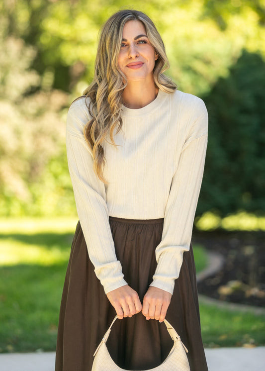 Ribbed Long Sleeve Sweater