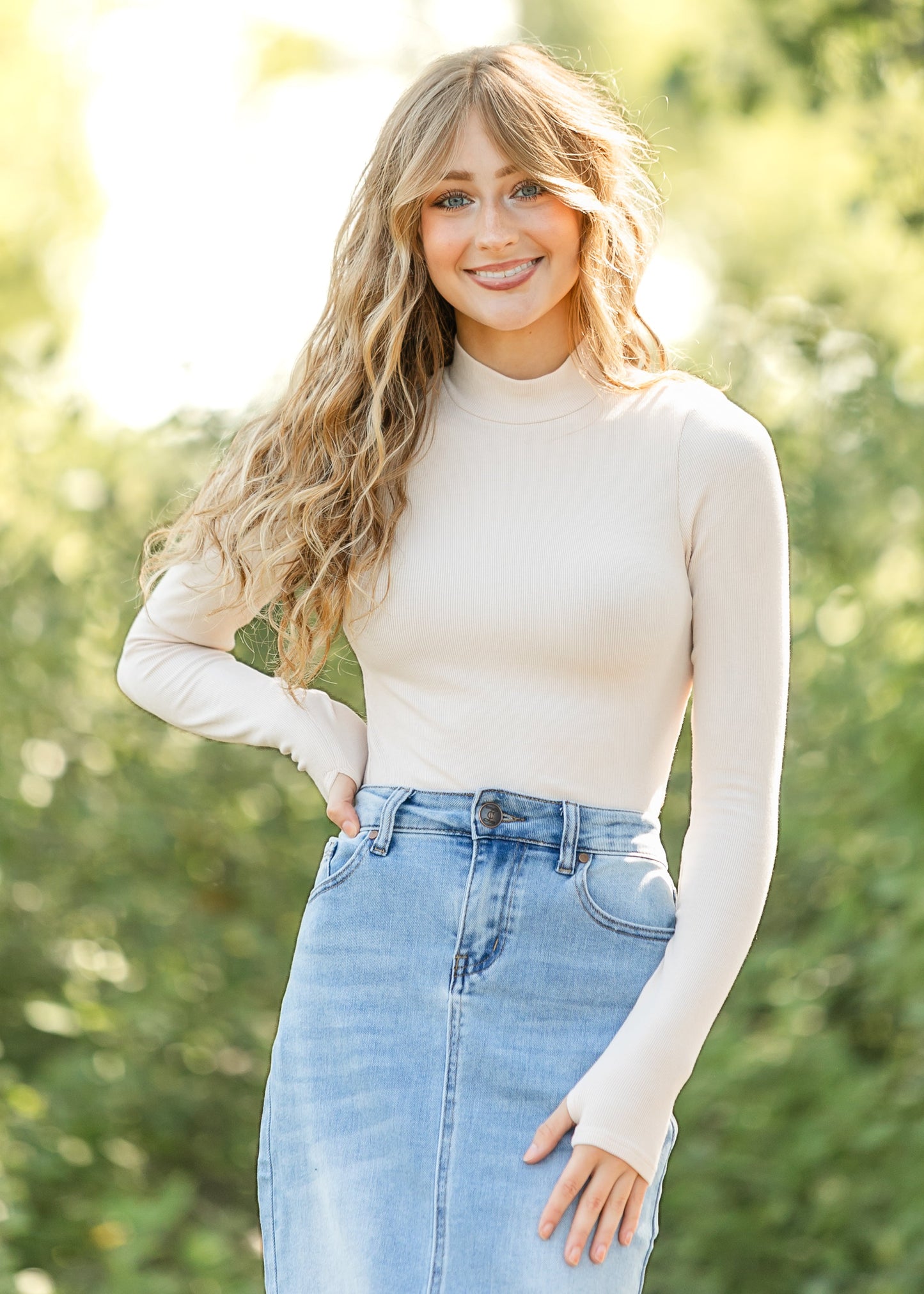 Ronan Mock Neck Top - FINAL SALE