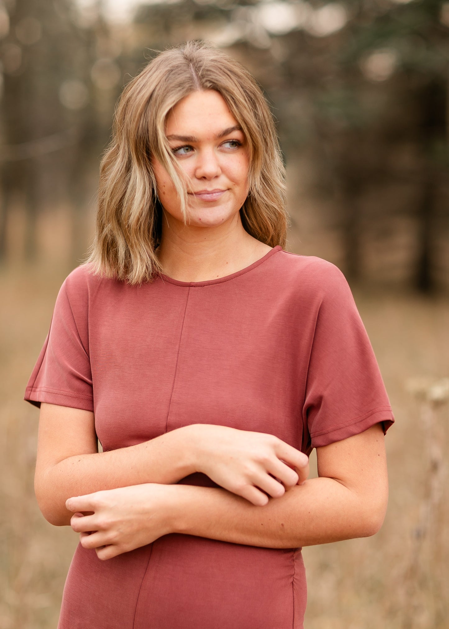 Rosabella Side Shirred Long Dress - FINAL SALE