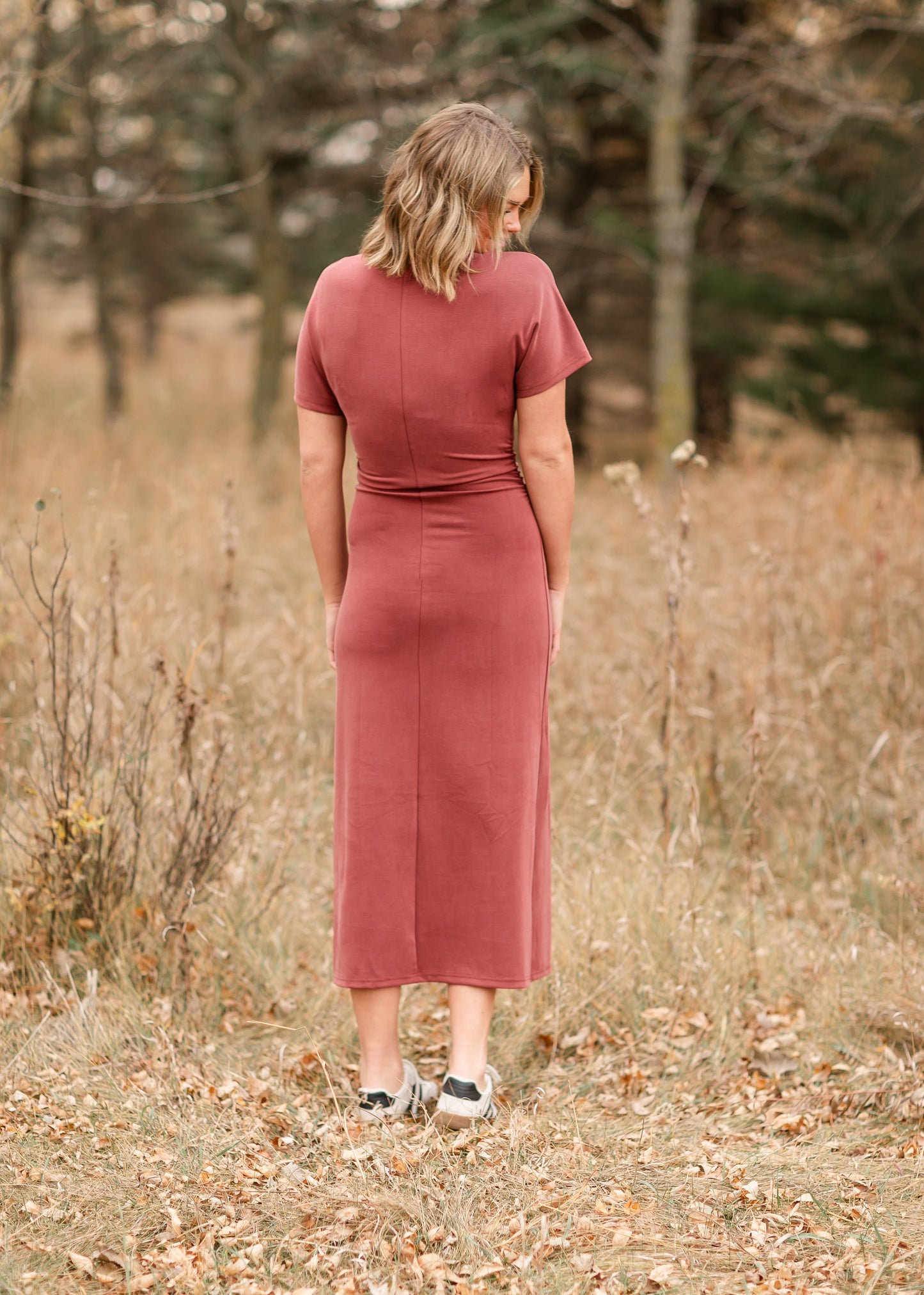 Rosabella Side Shirred Long Dress - FINAL SALE