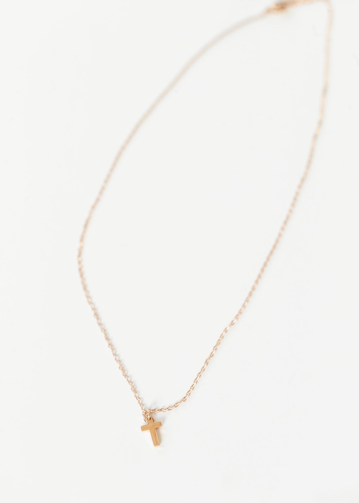 Rose Gold Cross Necklace