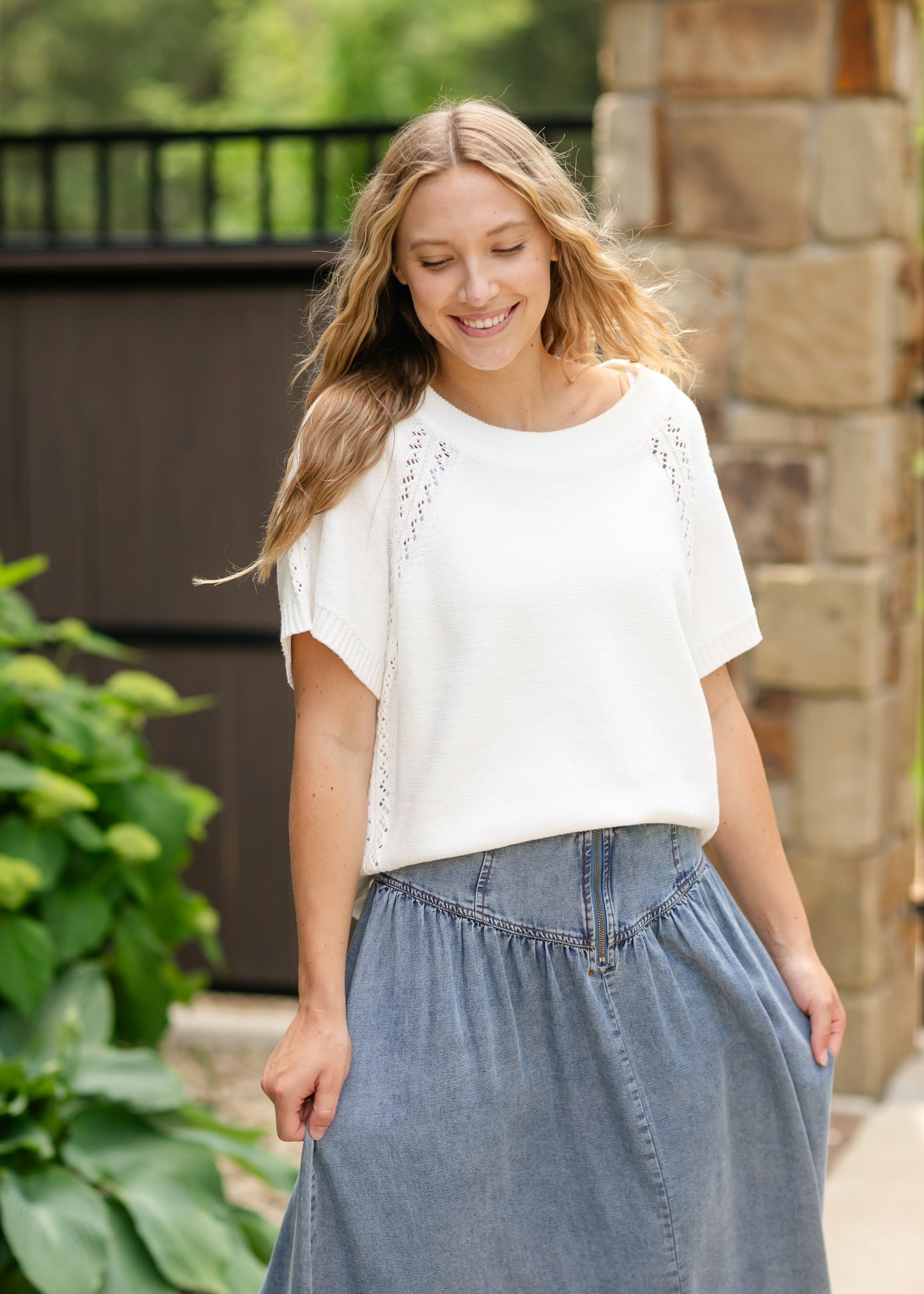 Round Neck Sweater Top - FINAL SALE