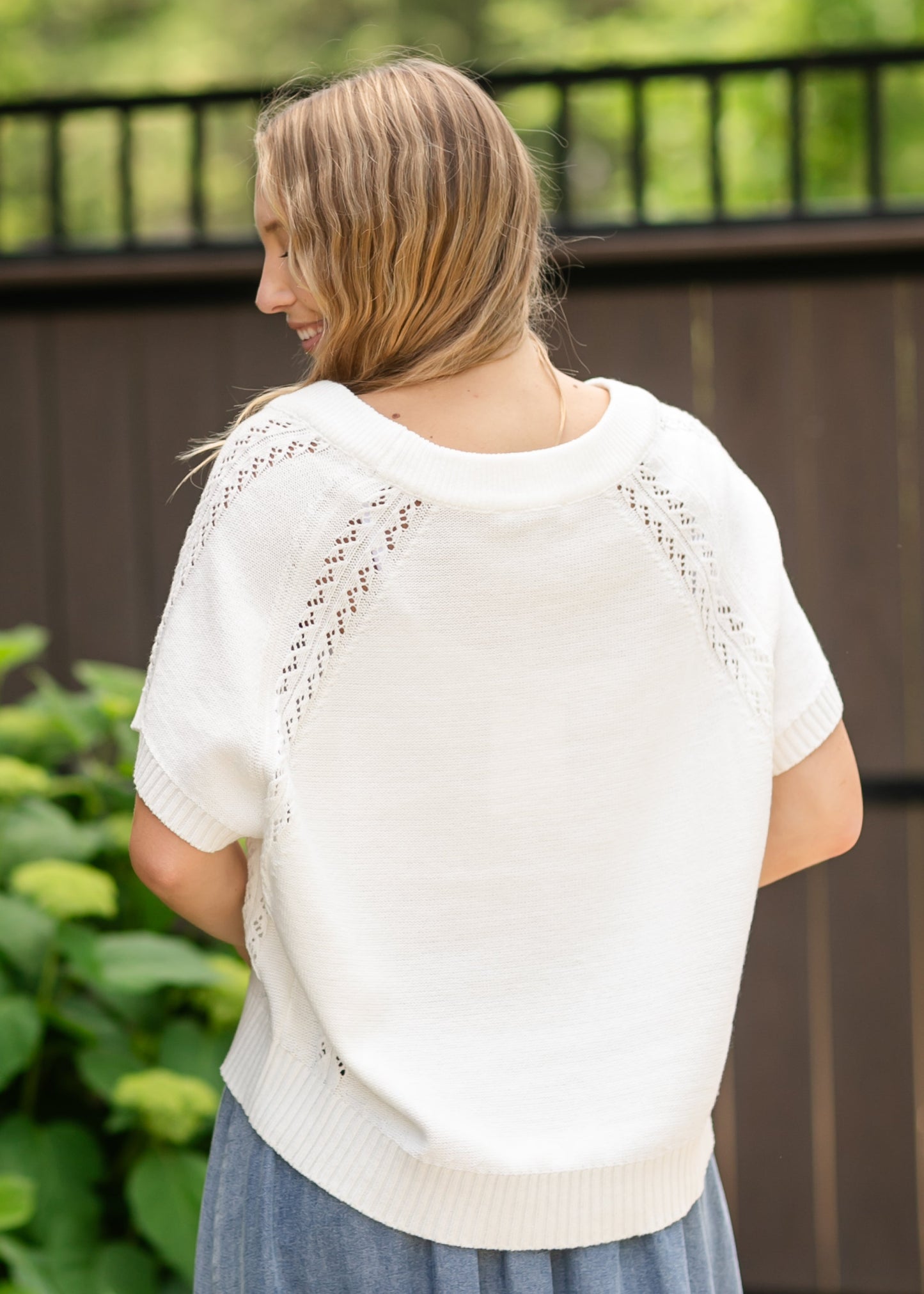 Round Neck Sweater Top - FINAL SALE