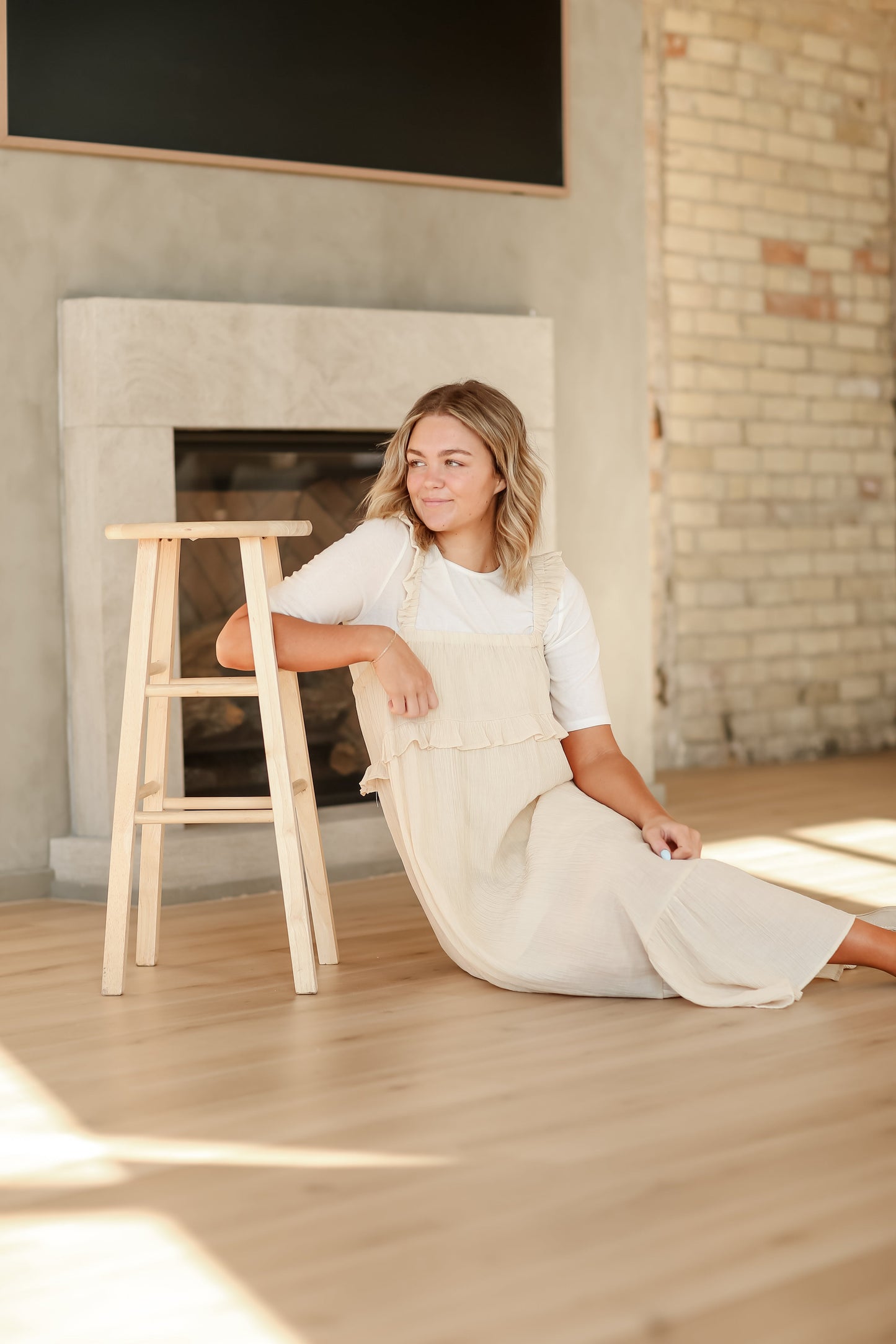Ruffle Trim Sleeveless Midi Dress - FINAL SALE
