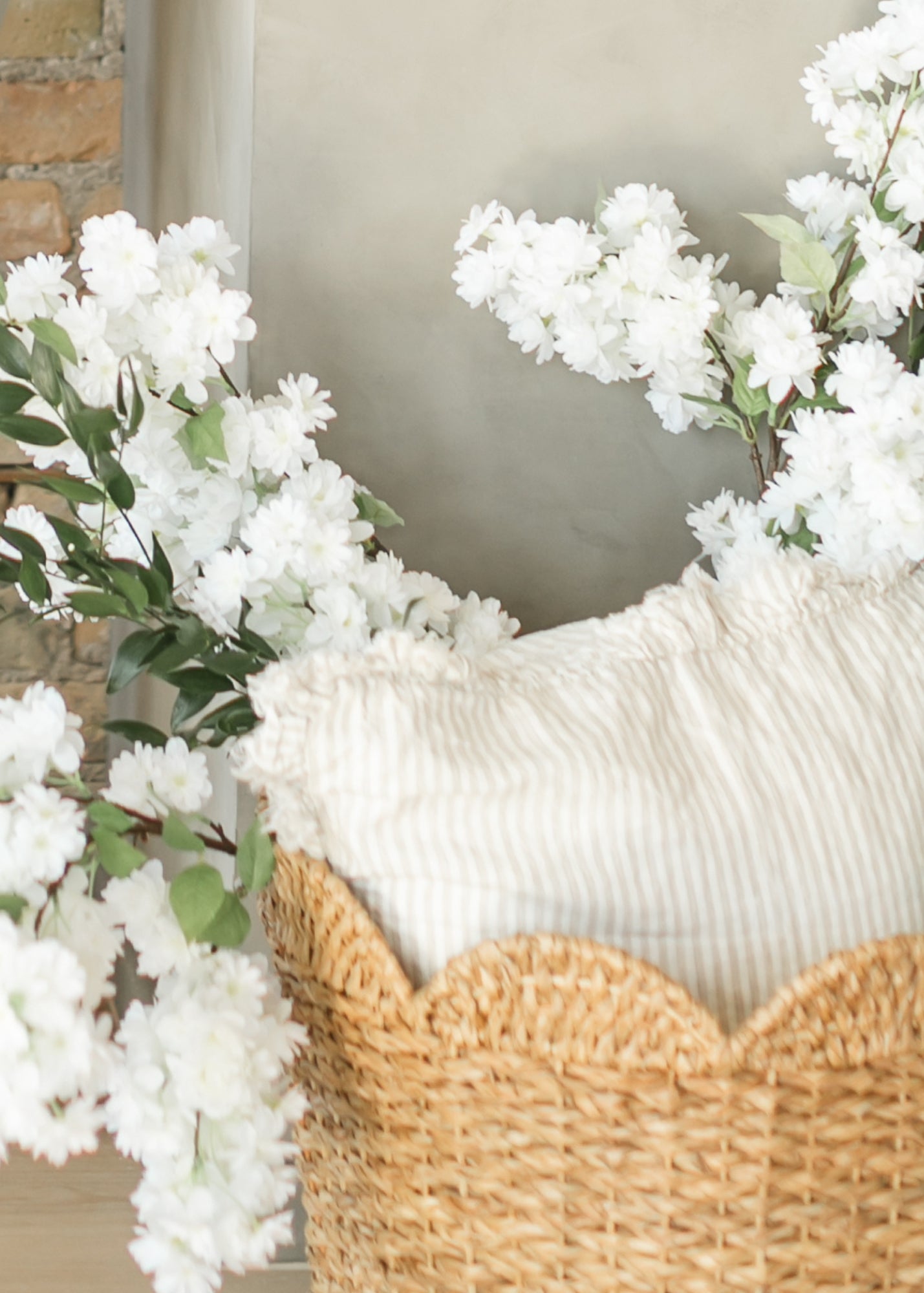 Ruffled Linen Cushion Cover Pillowcase - FINAL SALE