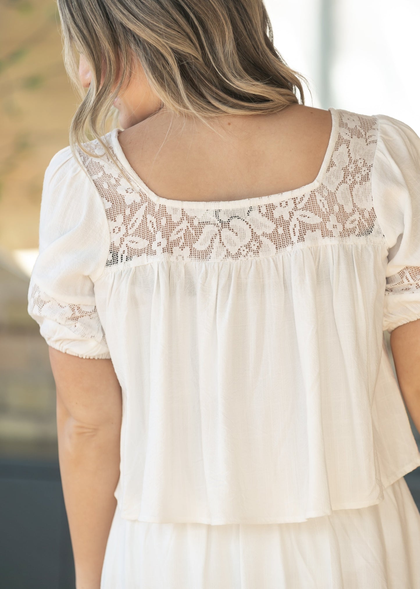 Sadie & Sage® Misty Lace Top & Midi Skirt Set