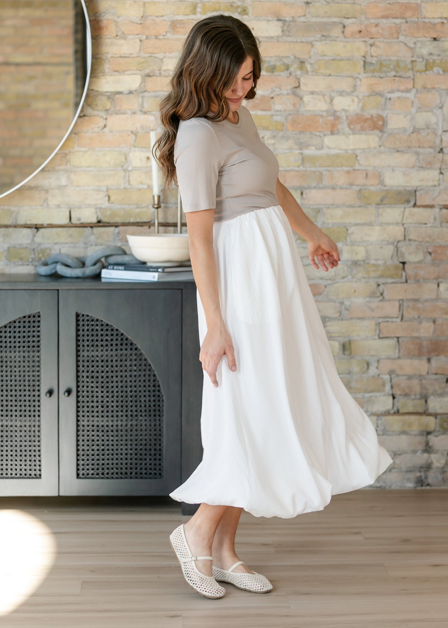 SAGE THE LABEL® Deja Vu Bubble Maxi Skirt