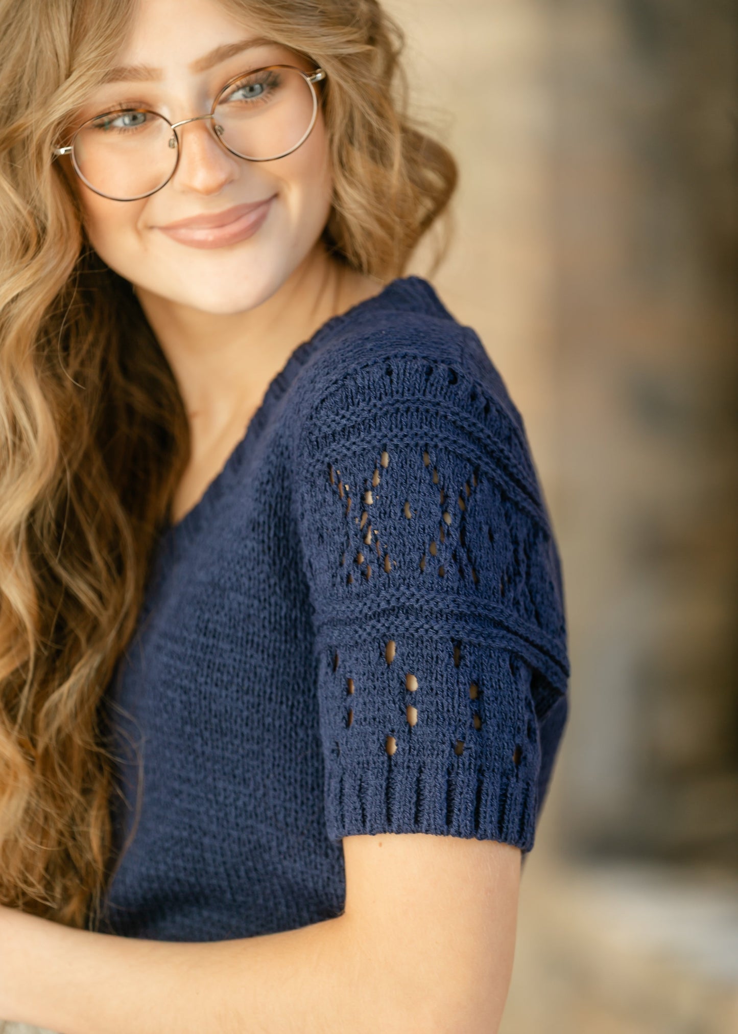 SAGE THE LABEL® Janice Short Sleeve Sweater